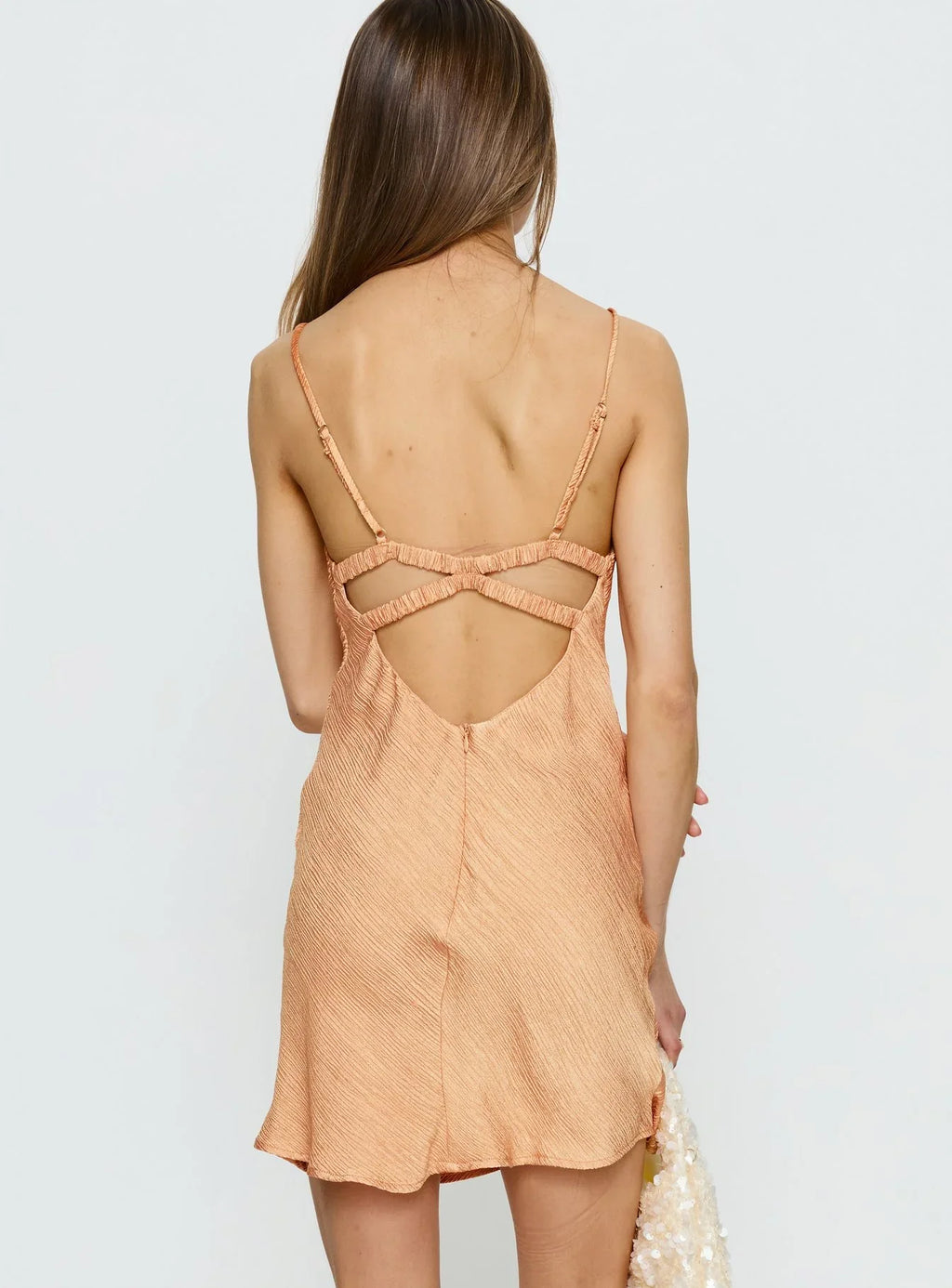 Makaia Balconette Mini Dress Sorbet Orange