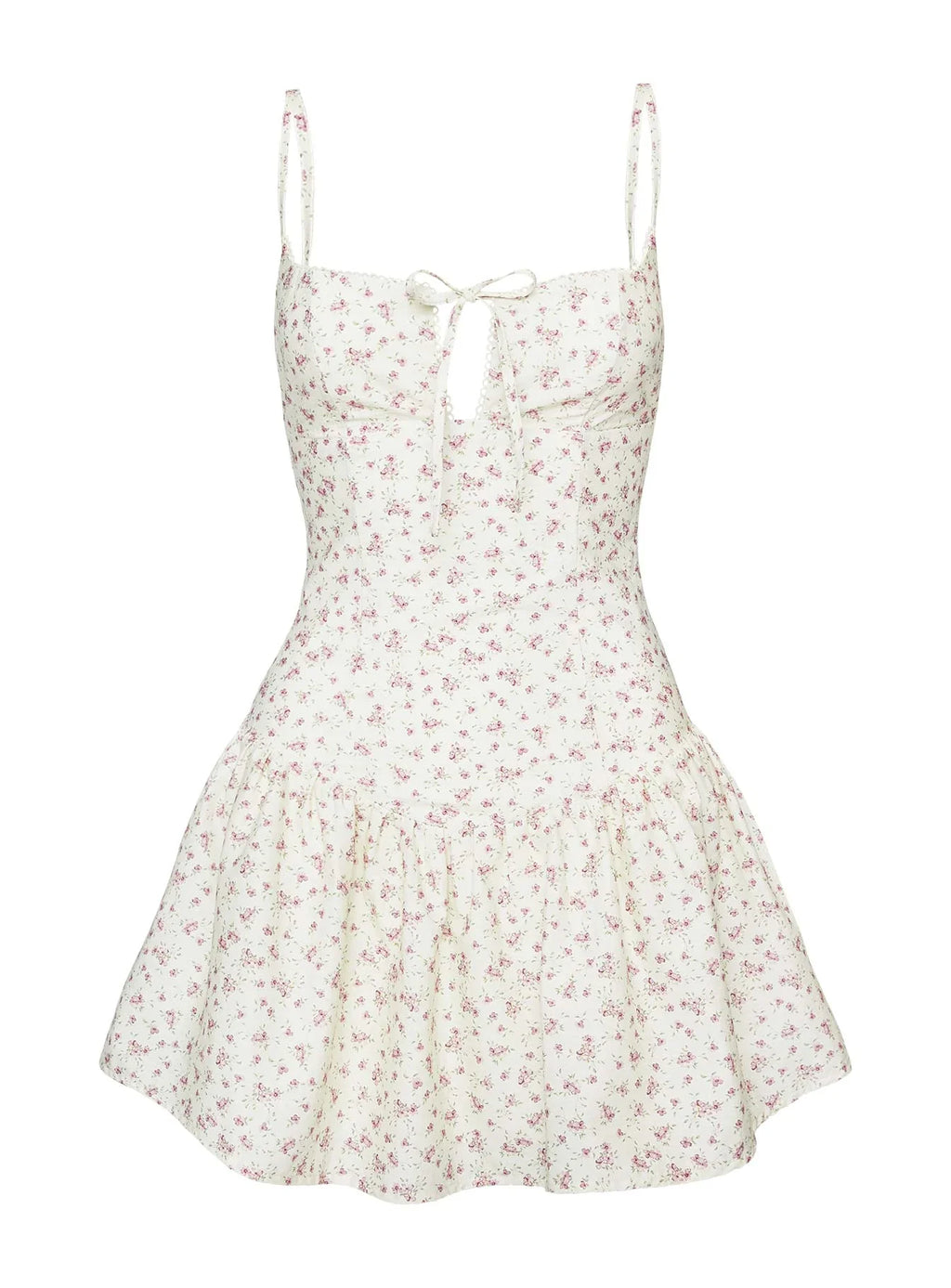 Joanie Drop Waist Mini Dress Floral Multi