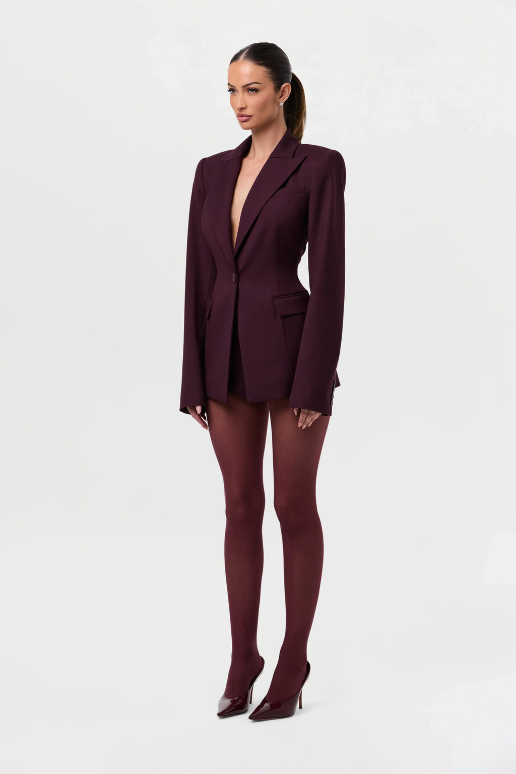 High Waist Suited Shorts