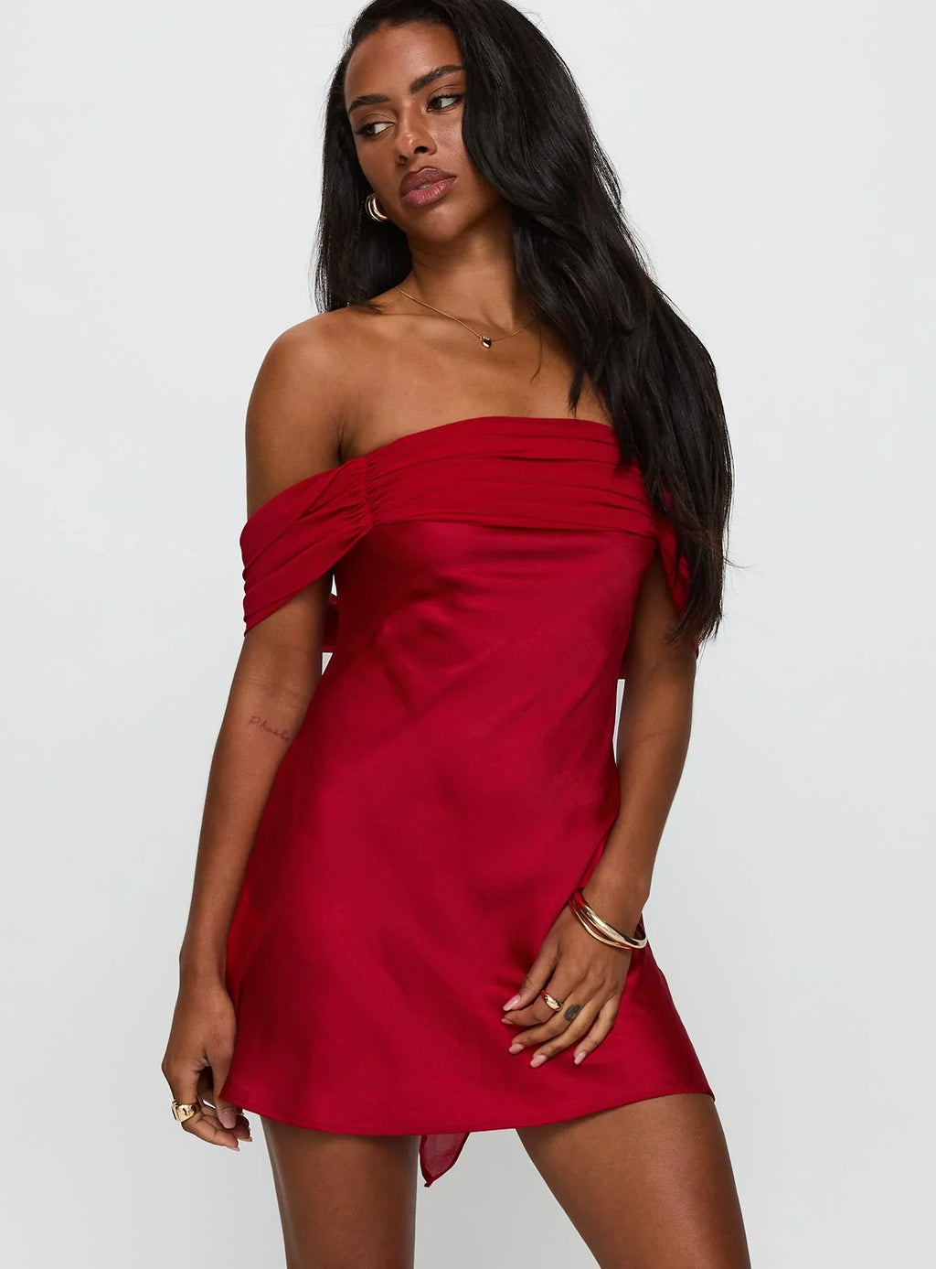 Adoration Mini Dress Red