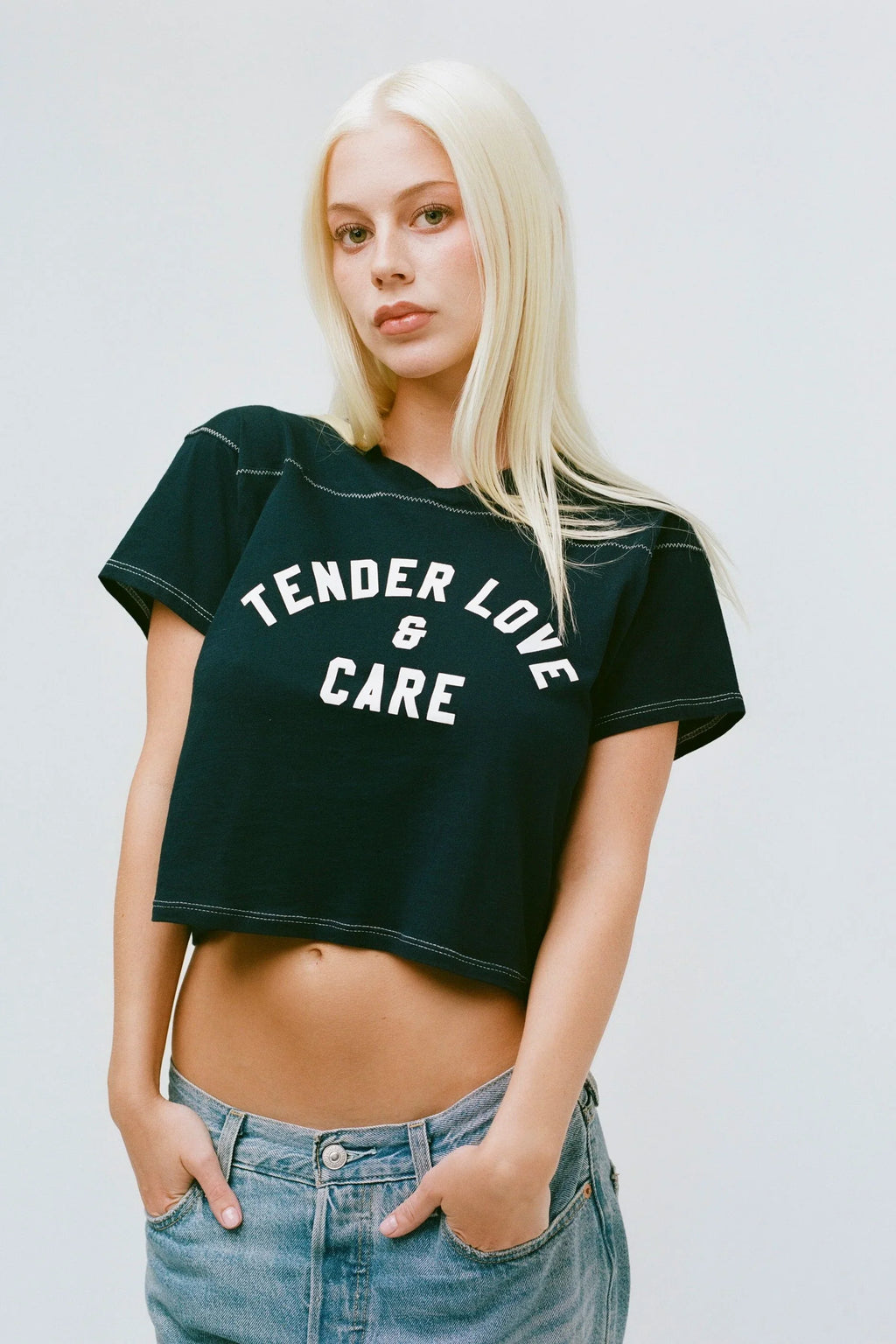 THE TLC TEE IN NAVY