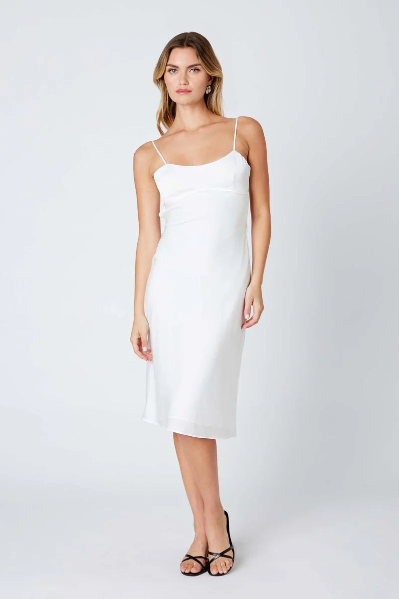 Satin Cami Midi Dress