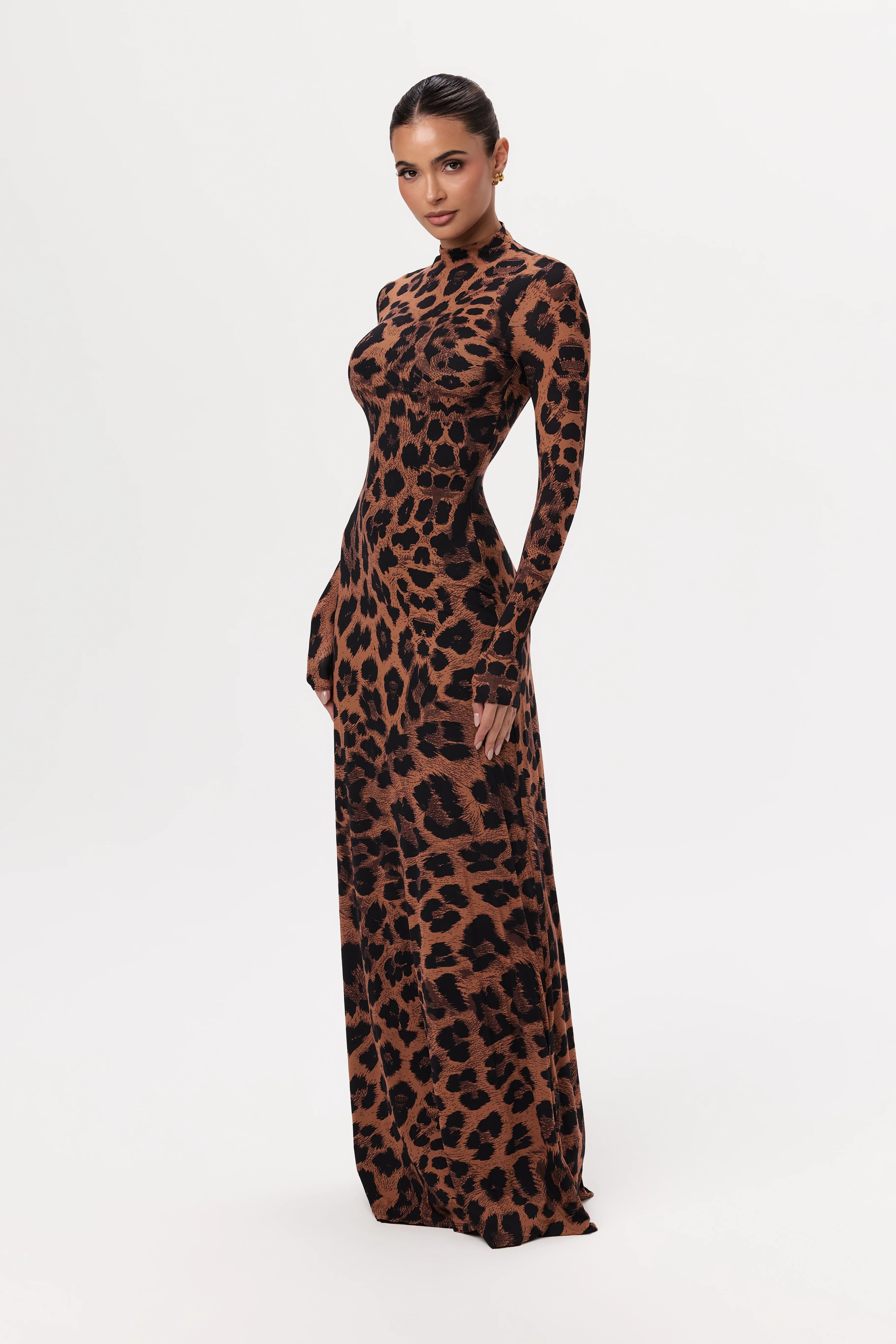 Naked Animal Print Maxi Dress