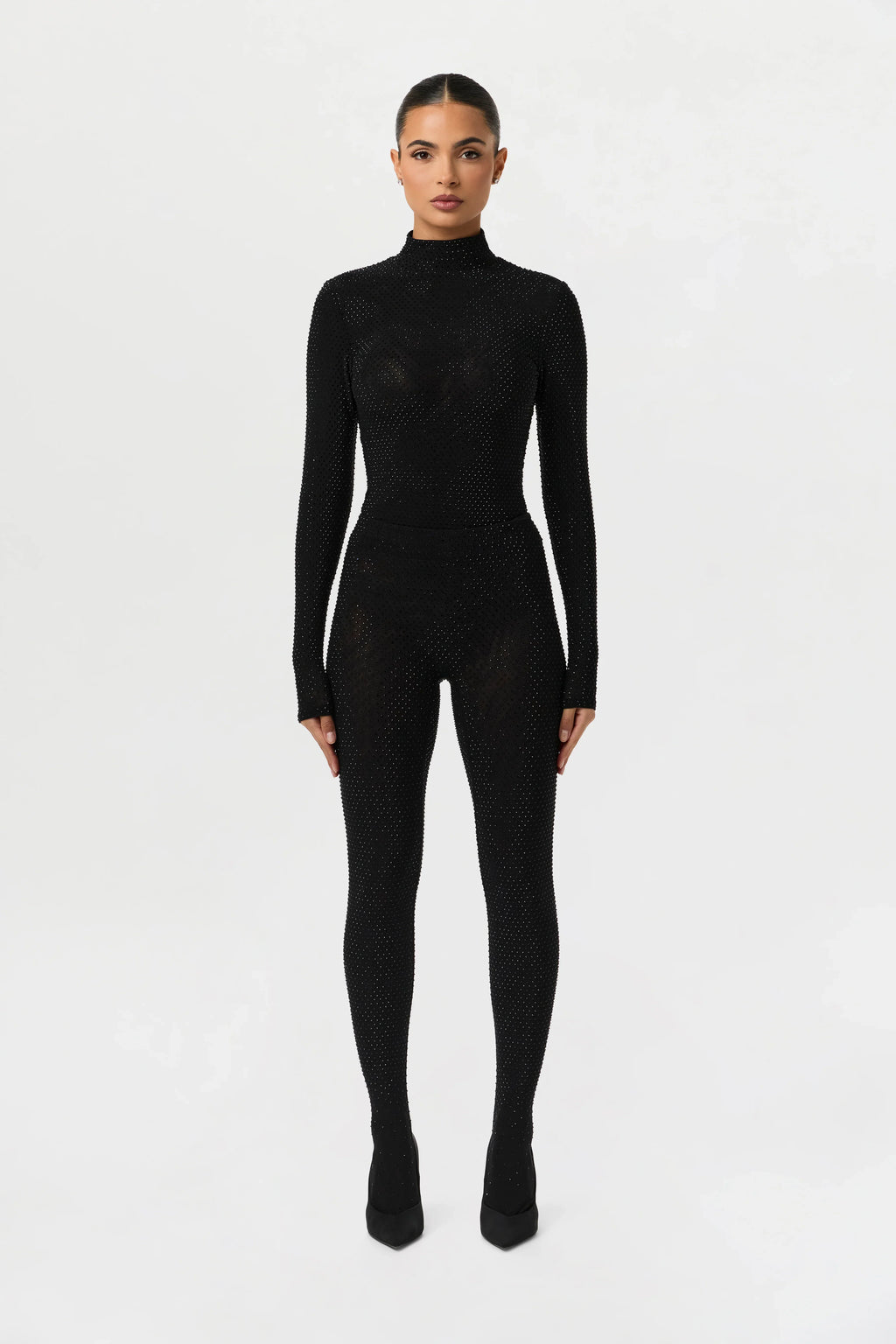 Crystal Closed Toe Leggings