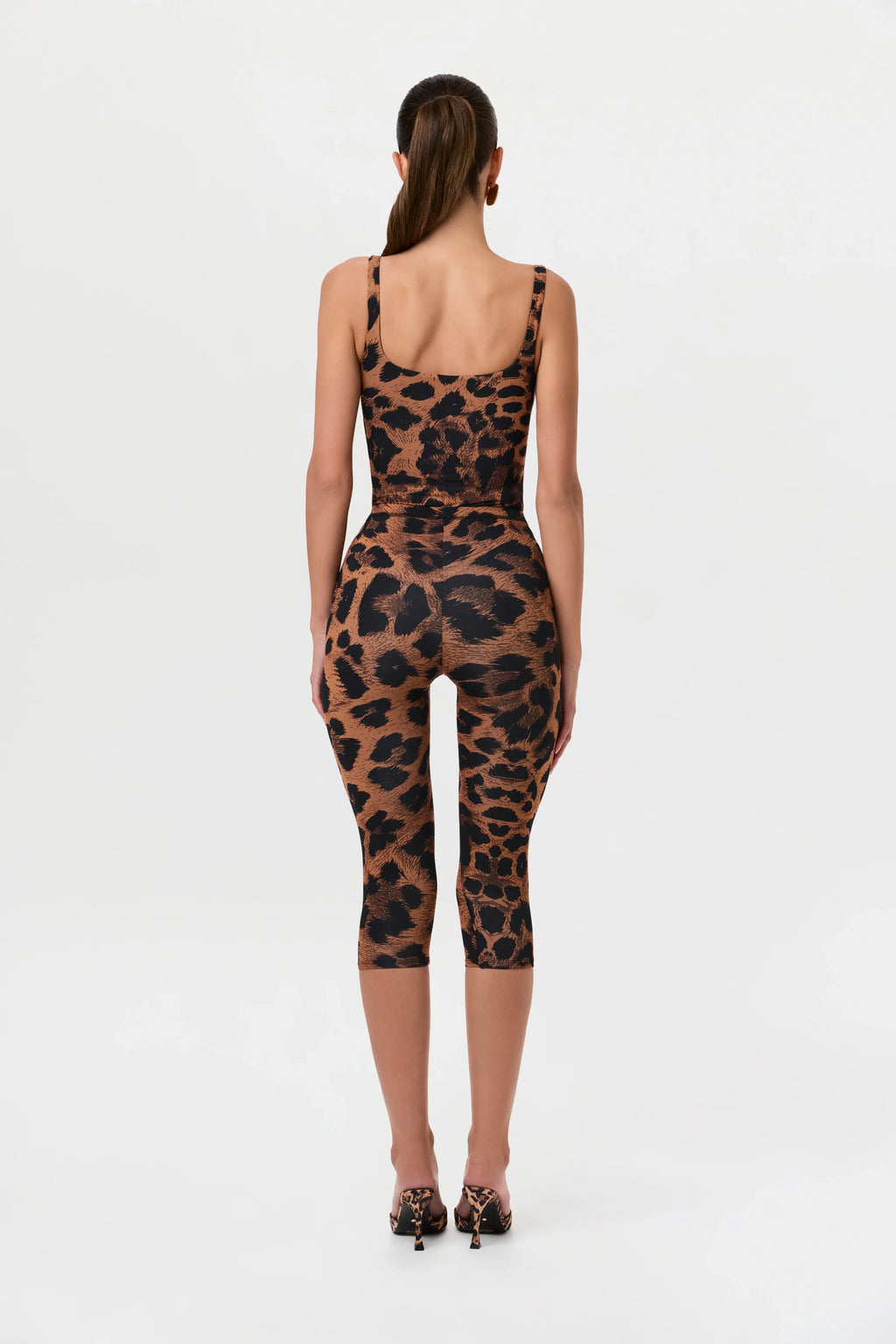 Naked Print Capri Leggings