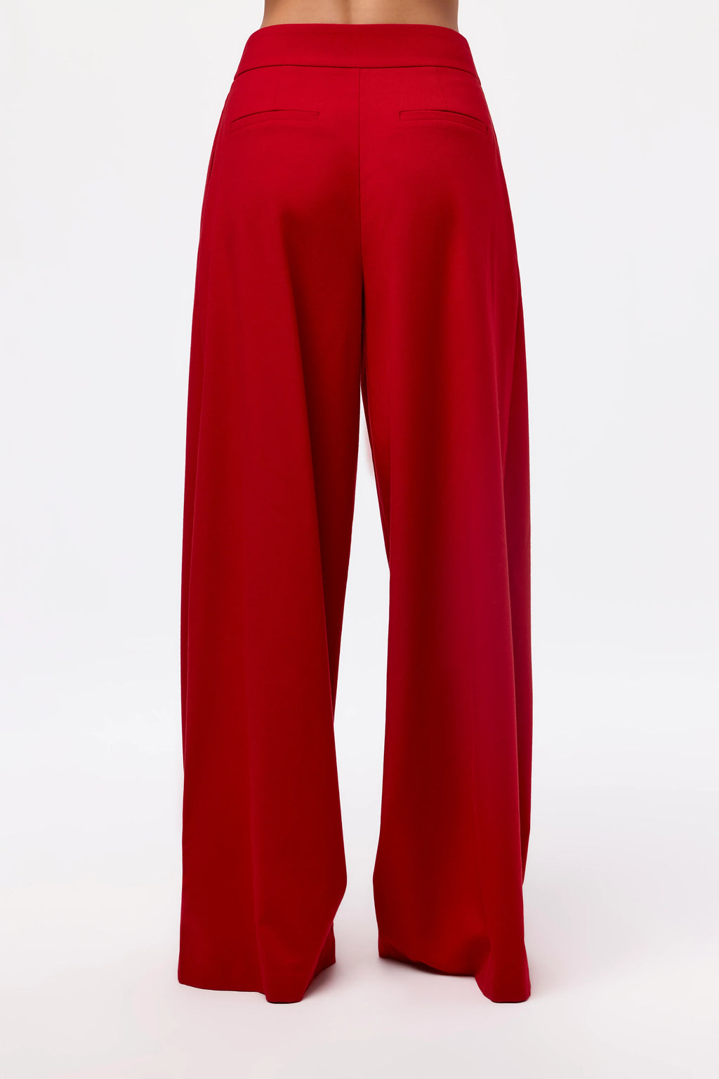 Suiting Pleated Wide-Leg Pant