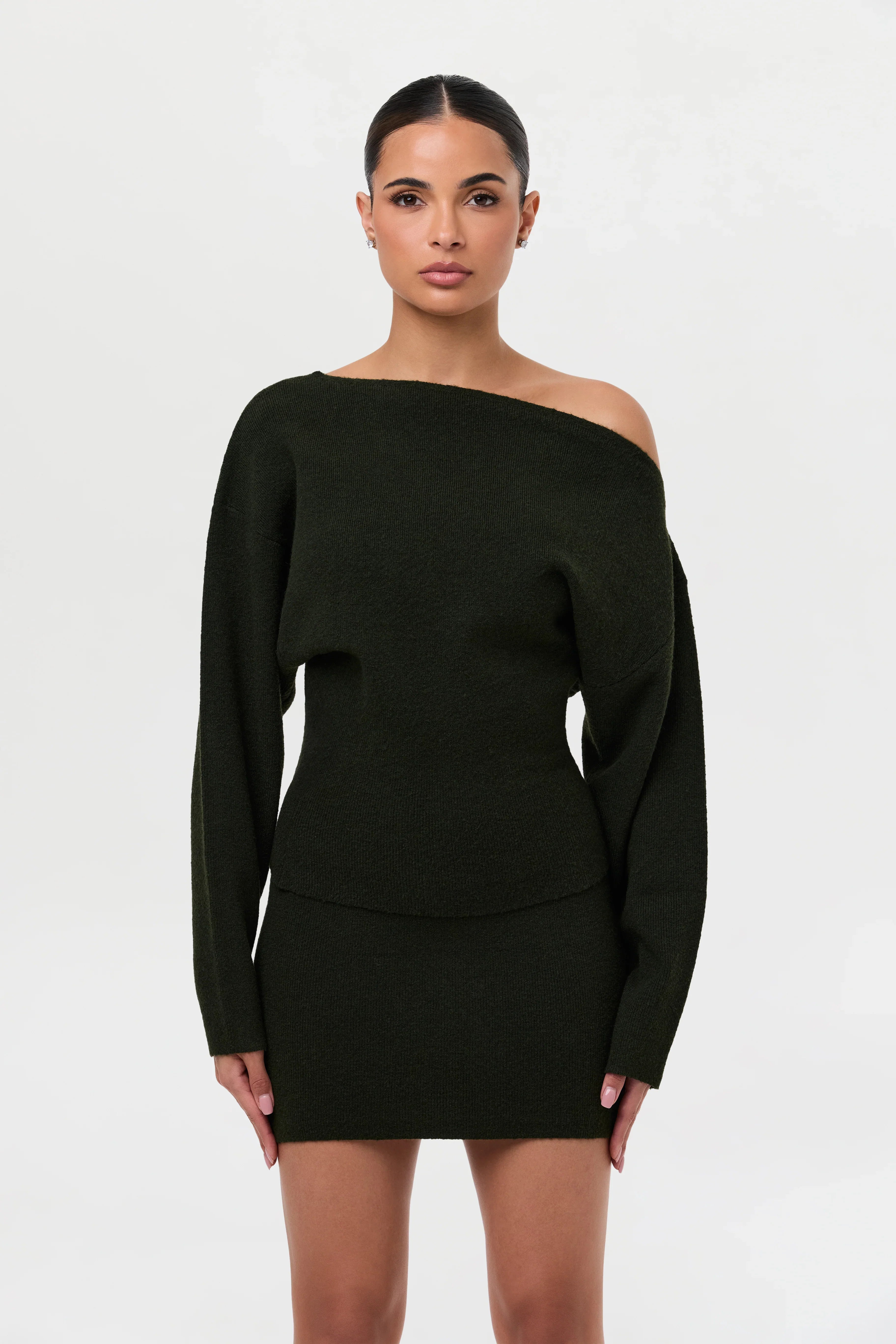 Knit Sweater Mini Skirt
