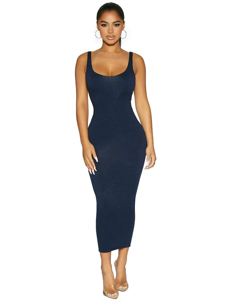 NW Sculpt Tank Midi Dress