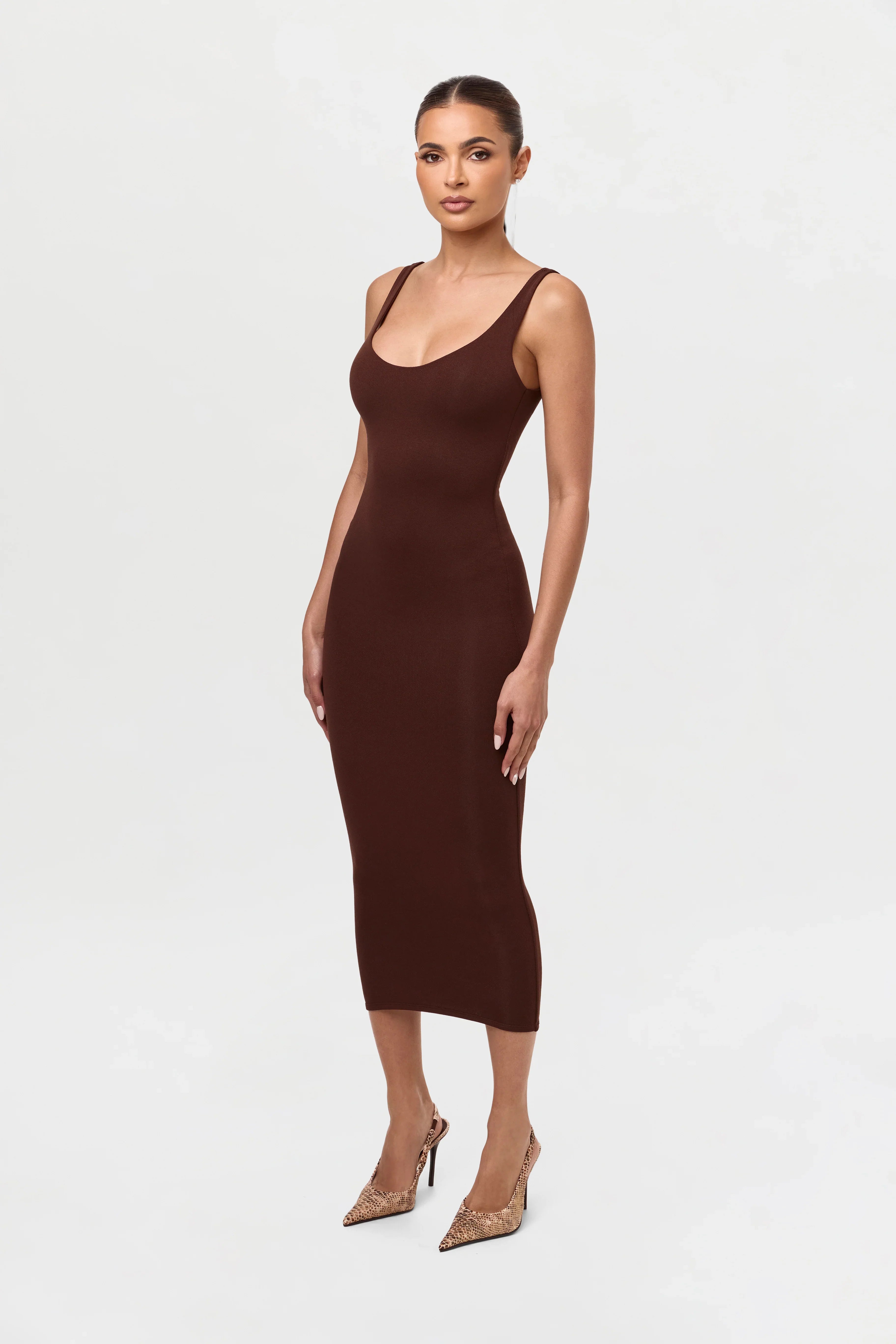 NW Sculpt Tank Midi Dress