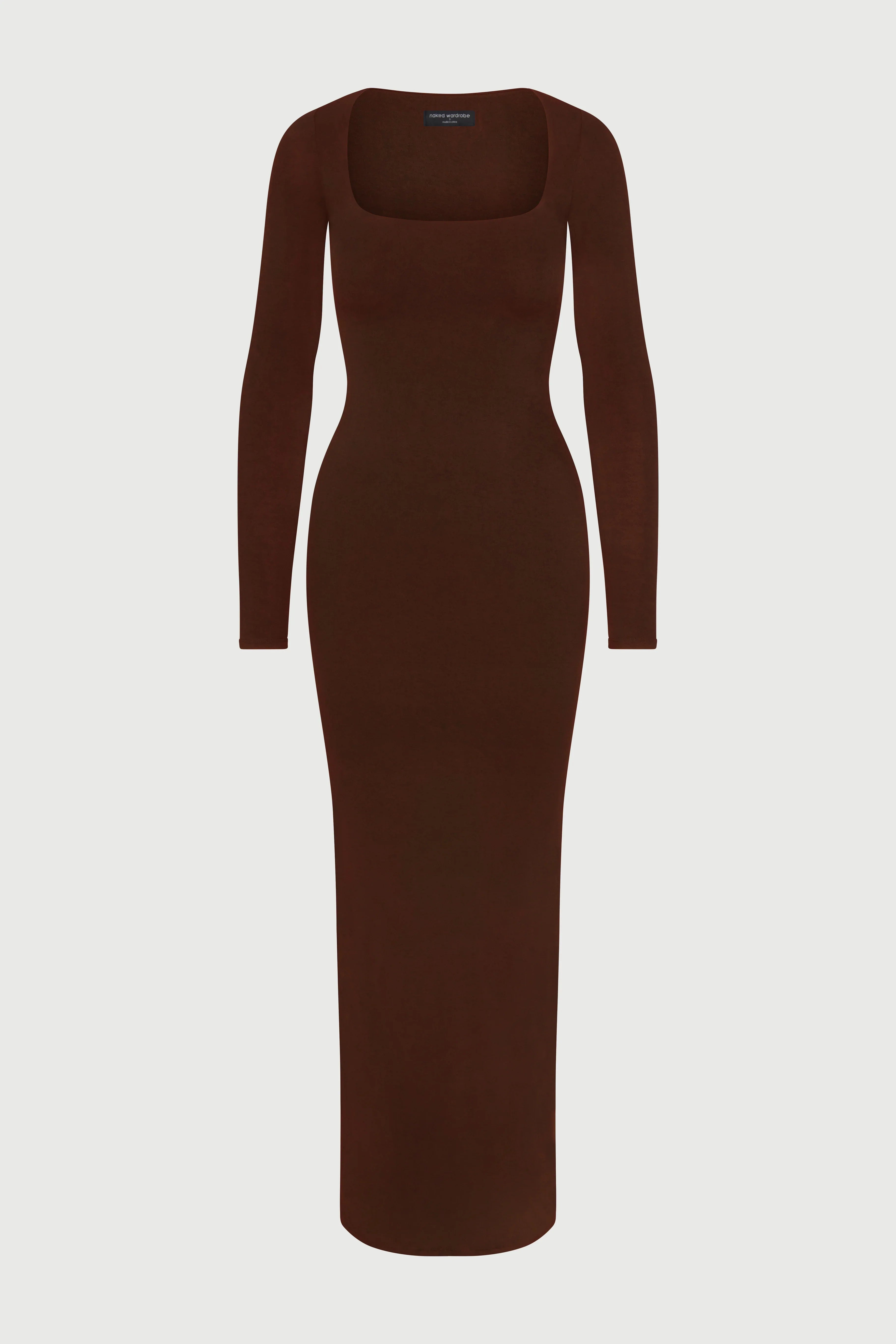 NW Square Neck Sculpt Maxi Dress