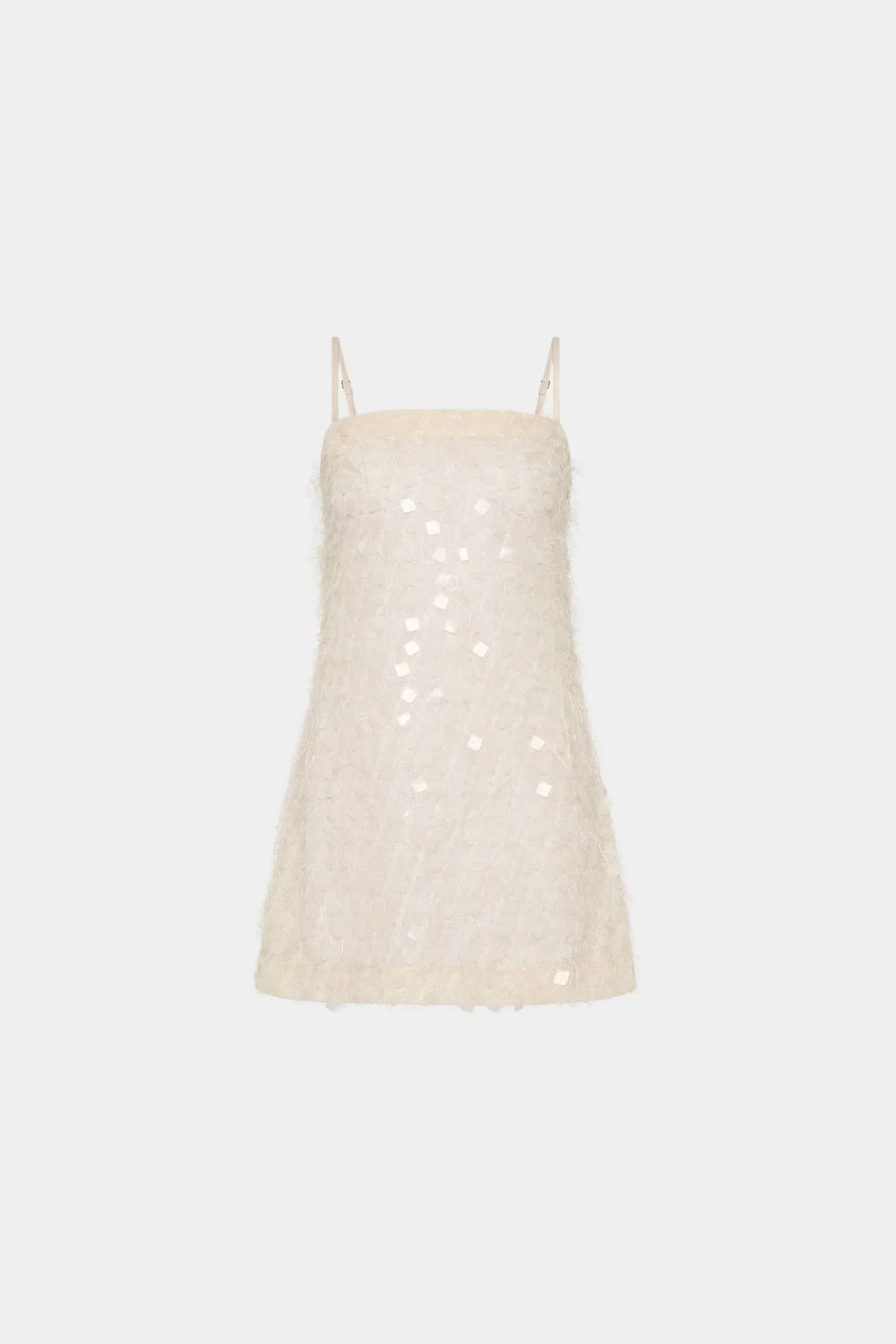 Shift Mini Dress | Sheer Jacquard