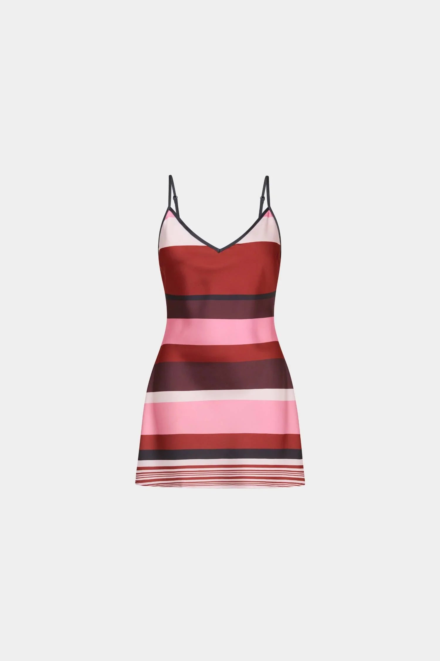 Bias Mini Dress | Fuchsia Stripe