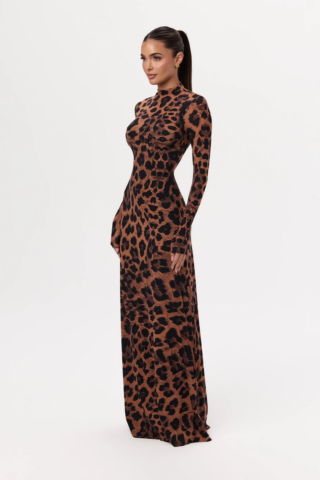 Naked Animal Print Maxi Dress