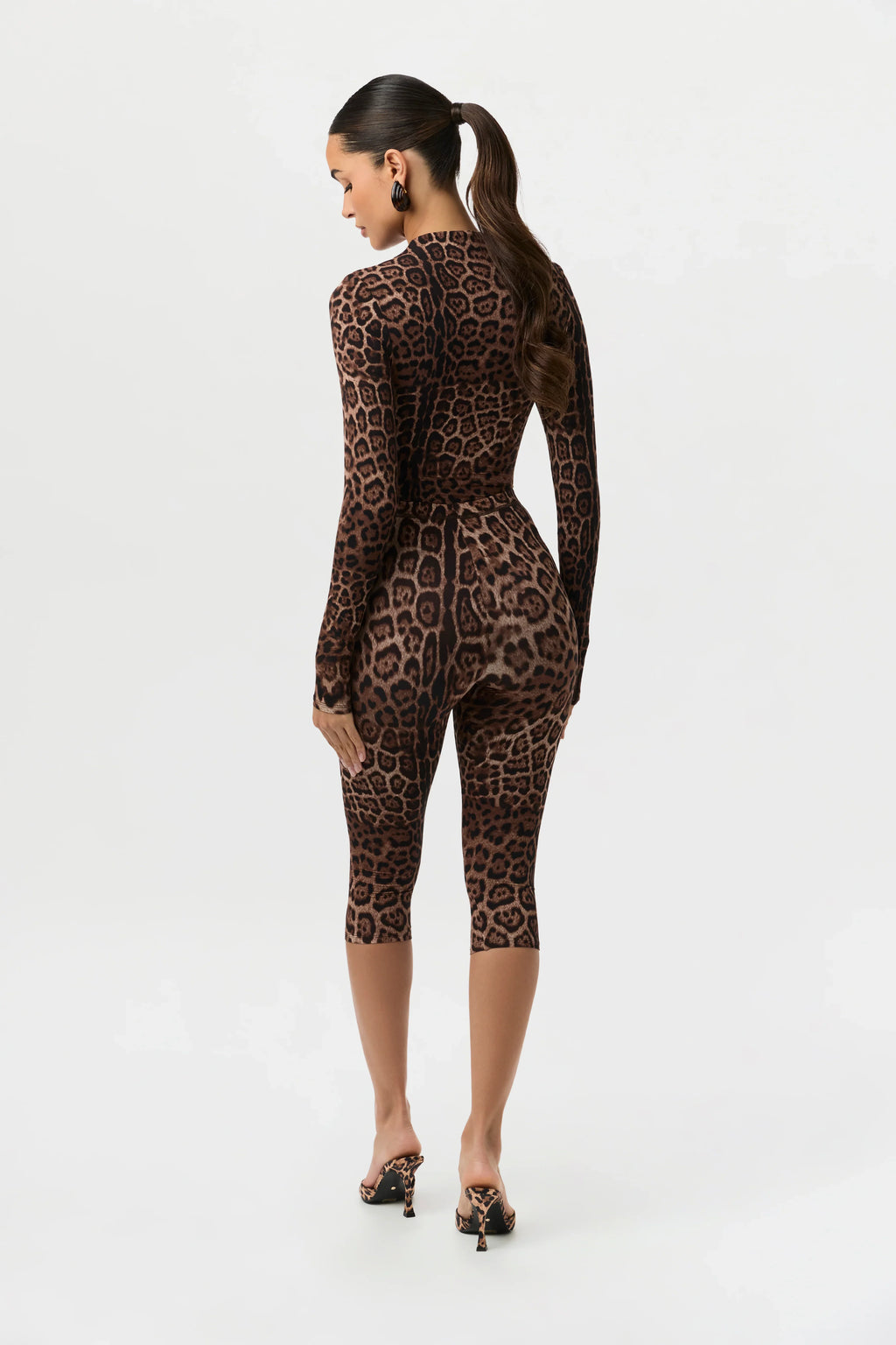 Naked Print Capri Leggings