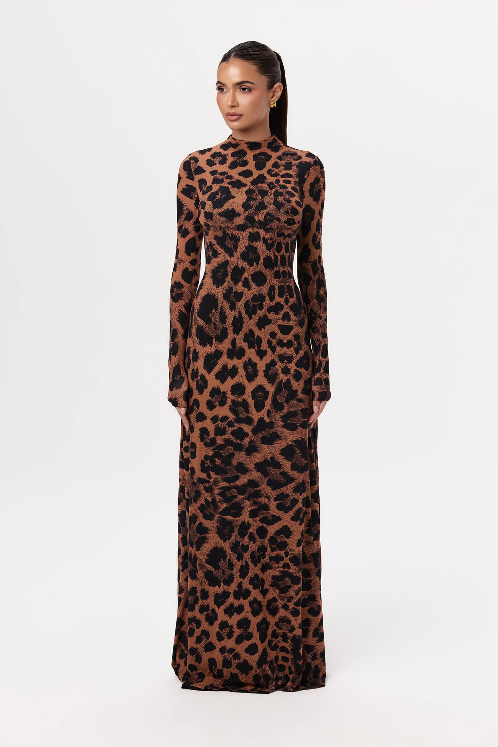 Naked Animal Print Maxi Dress