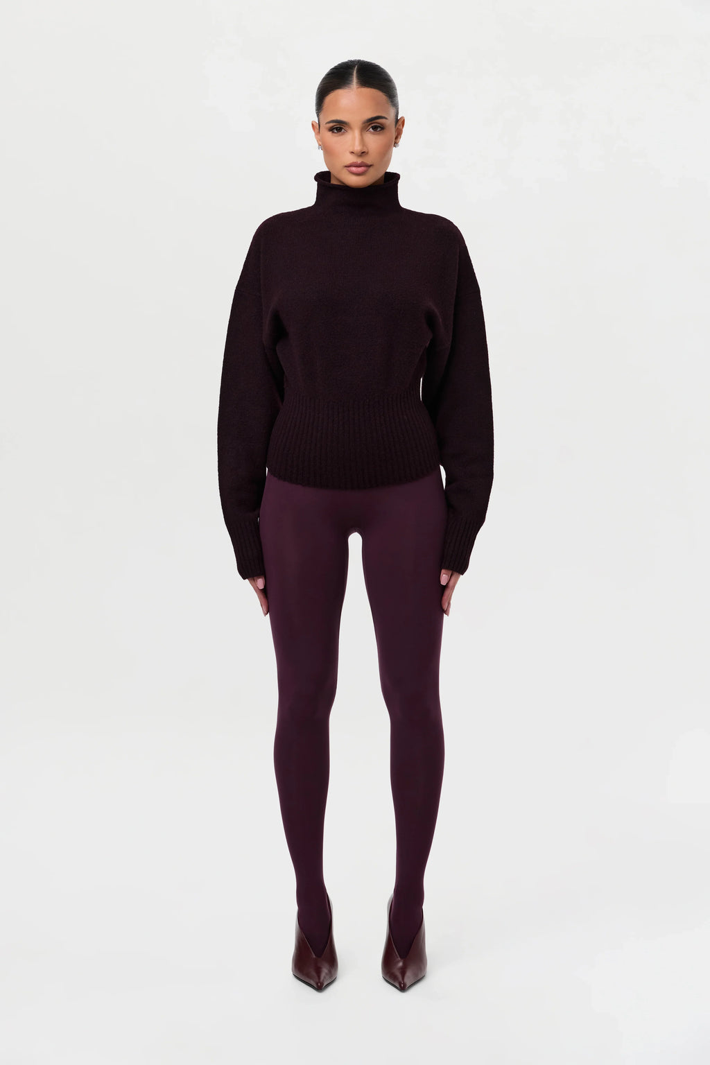 Ribbed-Knit Sculpt Sweater Top