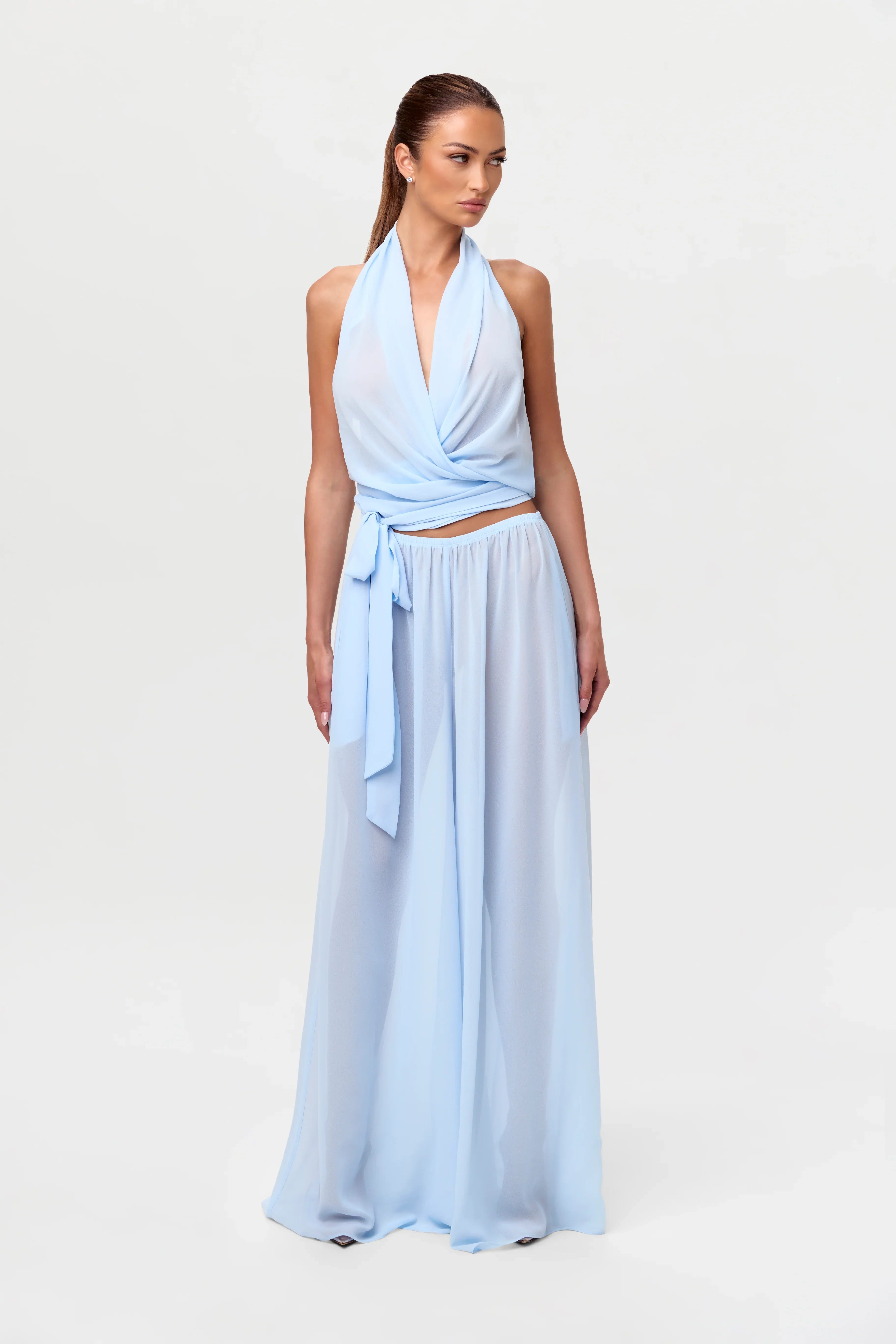 Chiffon Wide Leg Pants