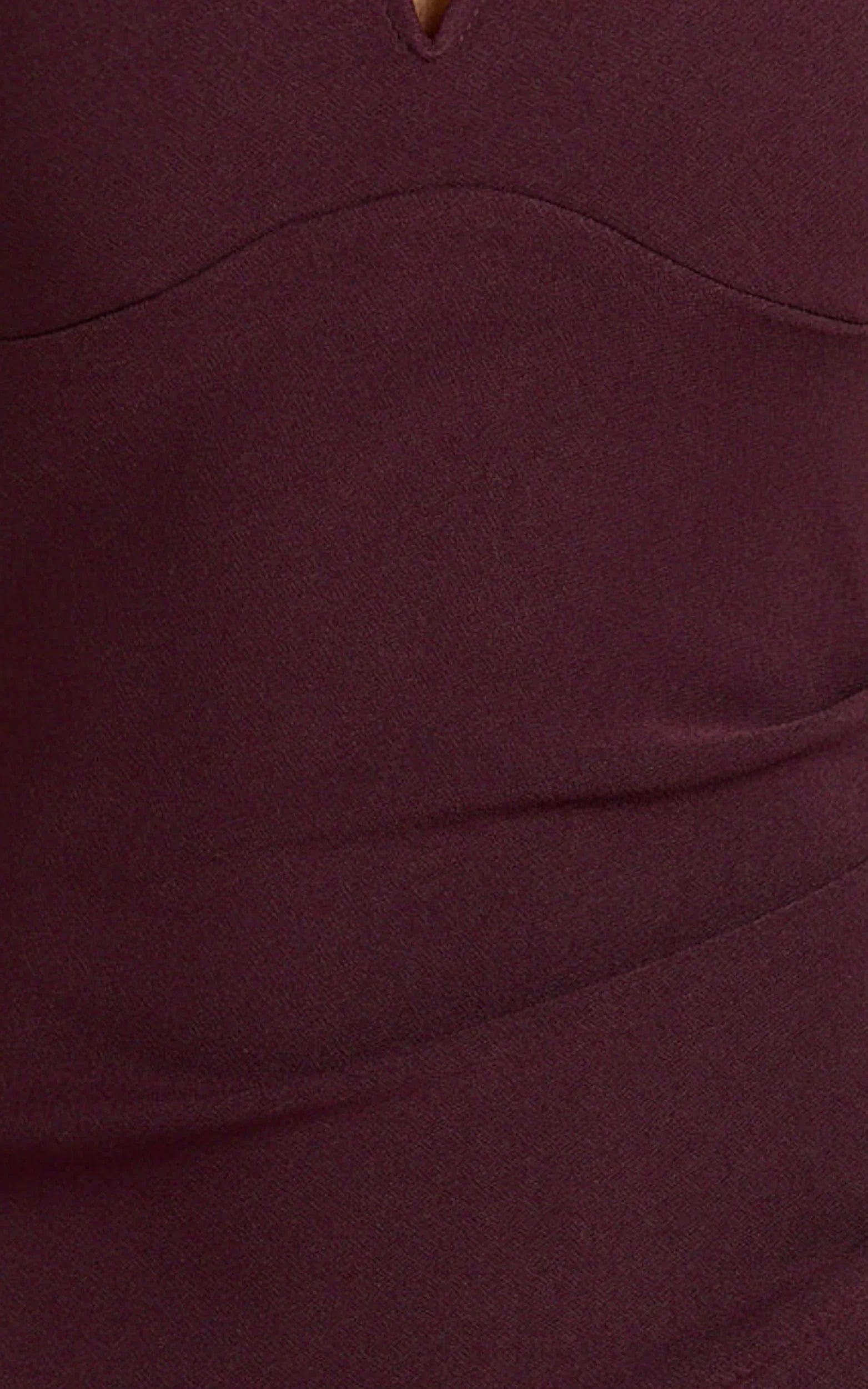 Thelma Maxi Dress - Square Neck Bodycon Dress in Wine