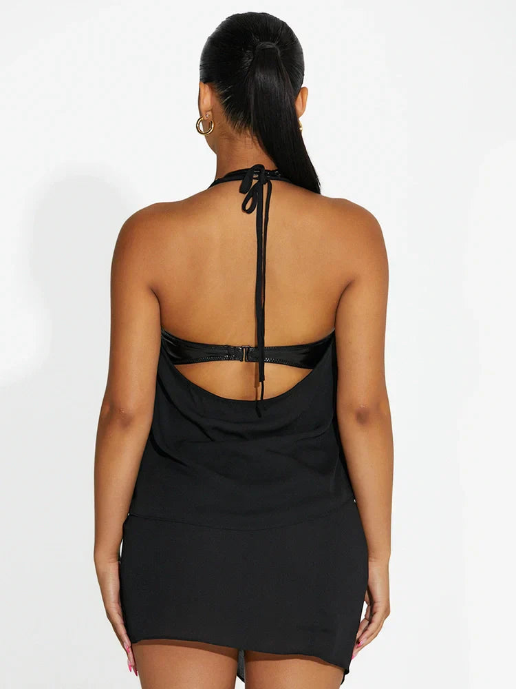 V-Neck Halter Top