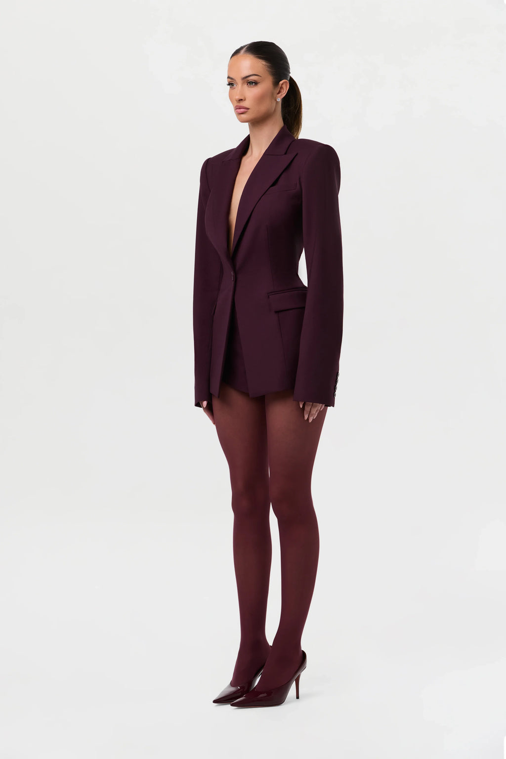 High Waist Suited Shorts