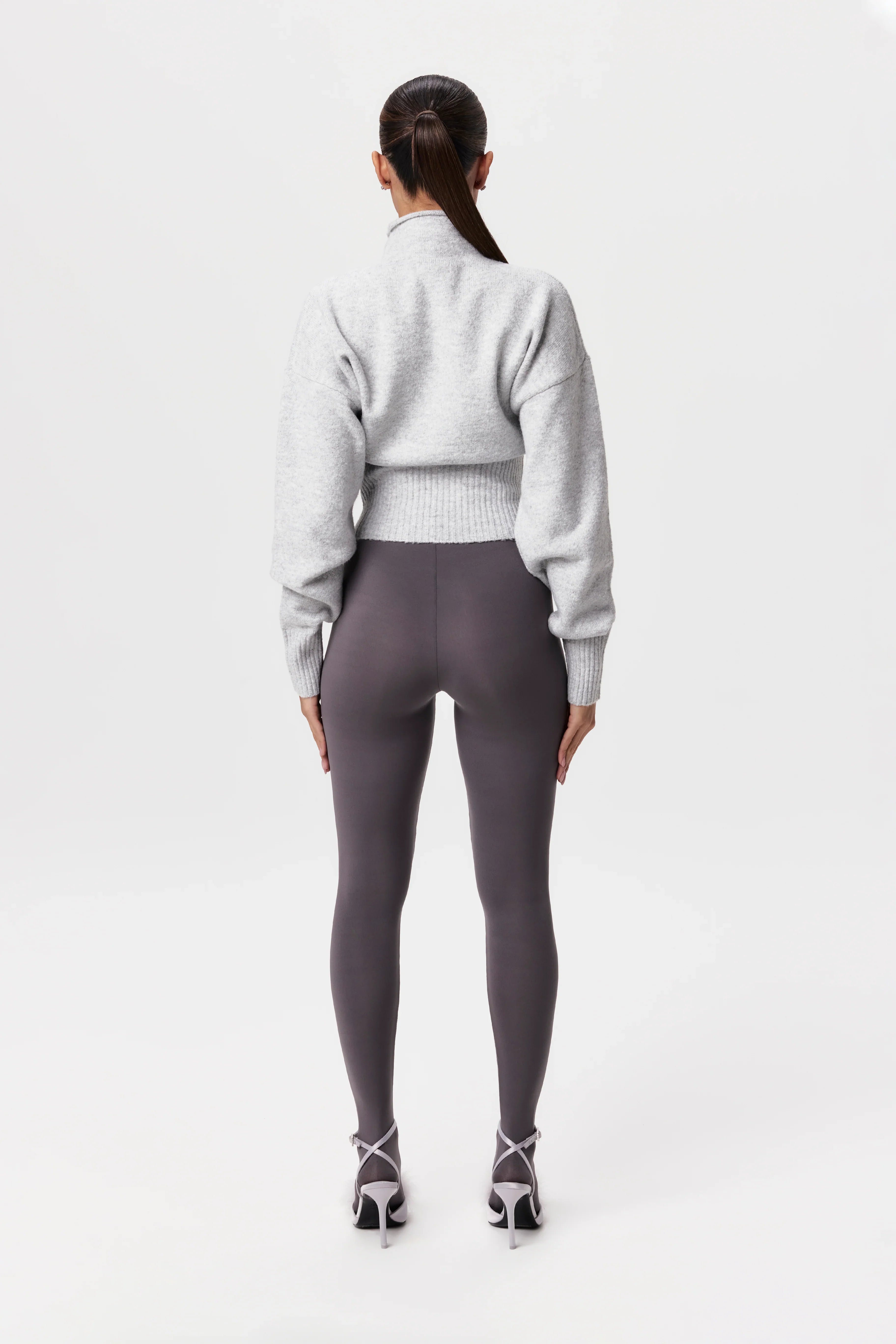 Ribbed-Knit Sculpt Sweater Top