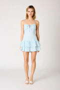 Embroidered Eyelet Mini Dress