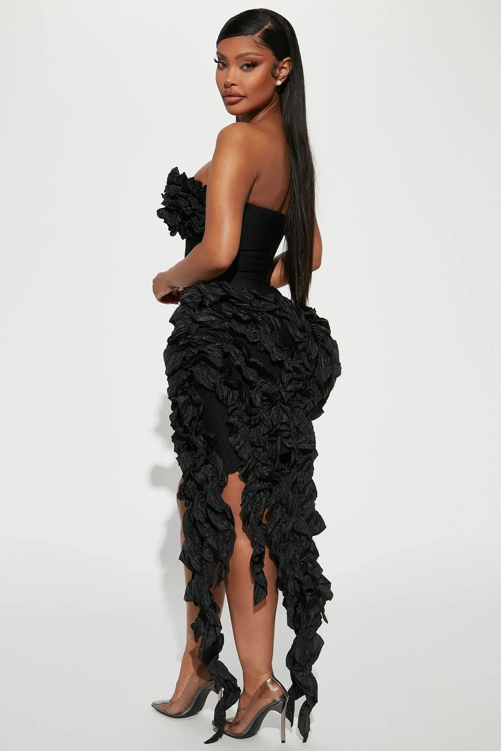 Leila Bandage Mini Dress - Black