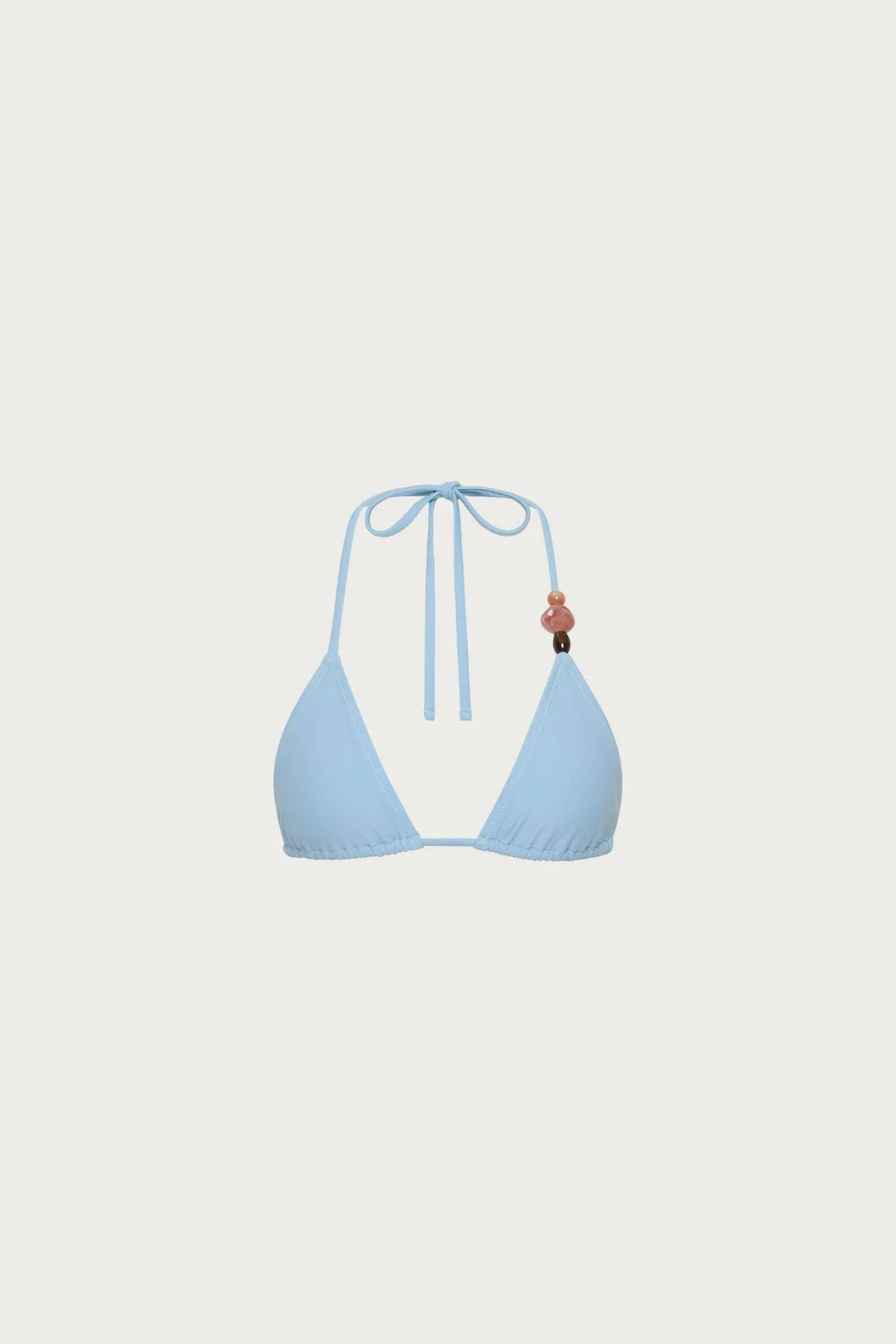 Triangle Top | Beaded Baby Blue