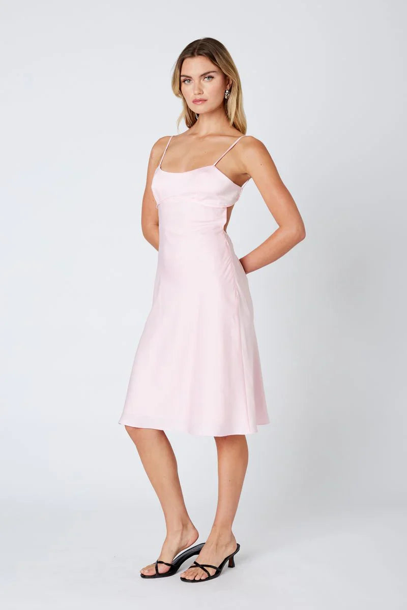 Satin Cami Midi Dress