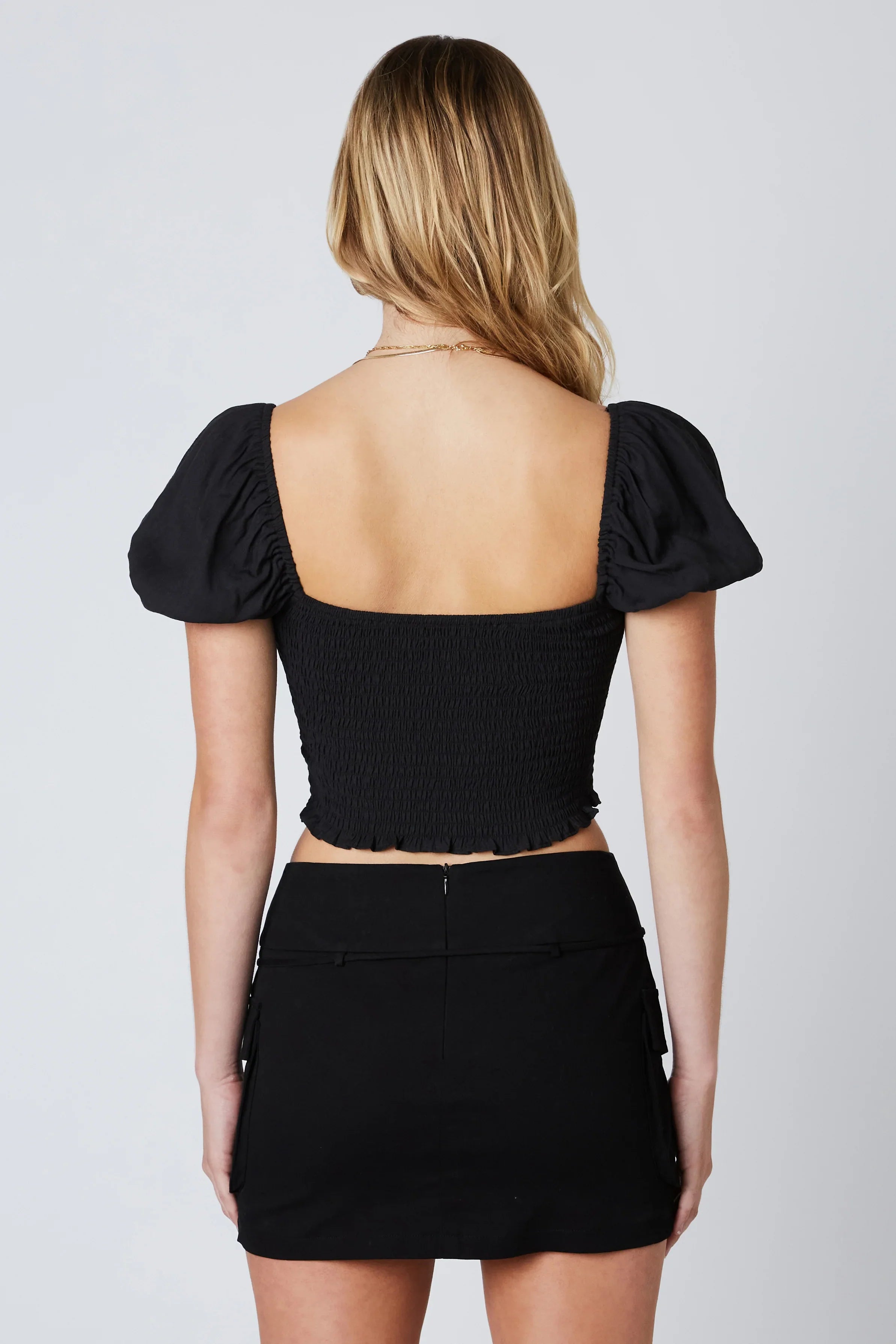 Twisted Puff Sleeve Top