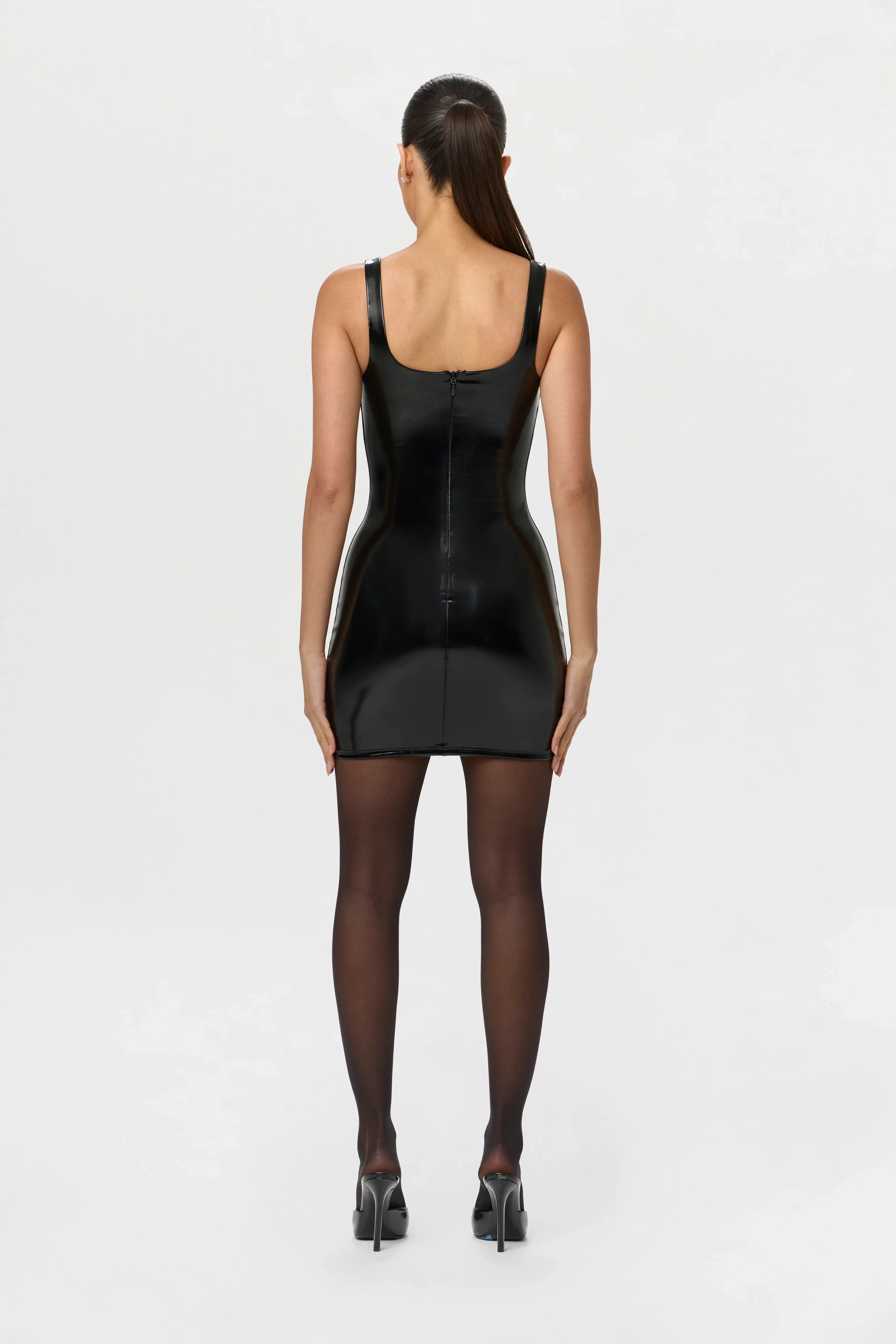 Vinyl Tank Mini Dress