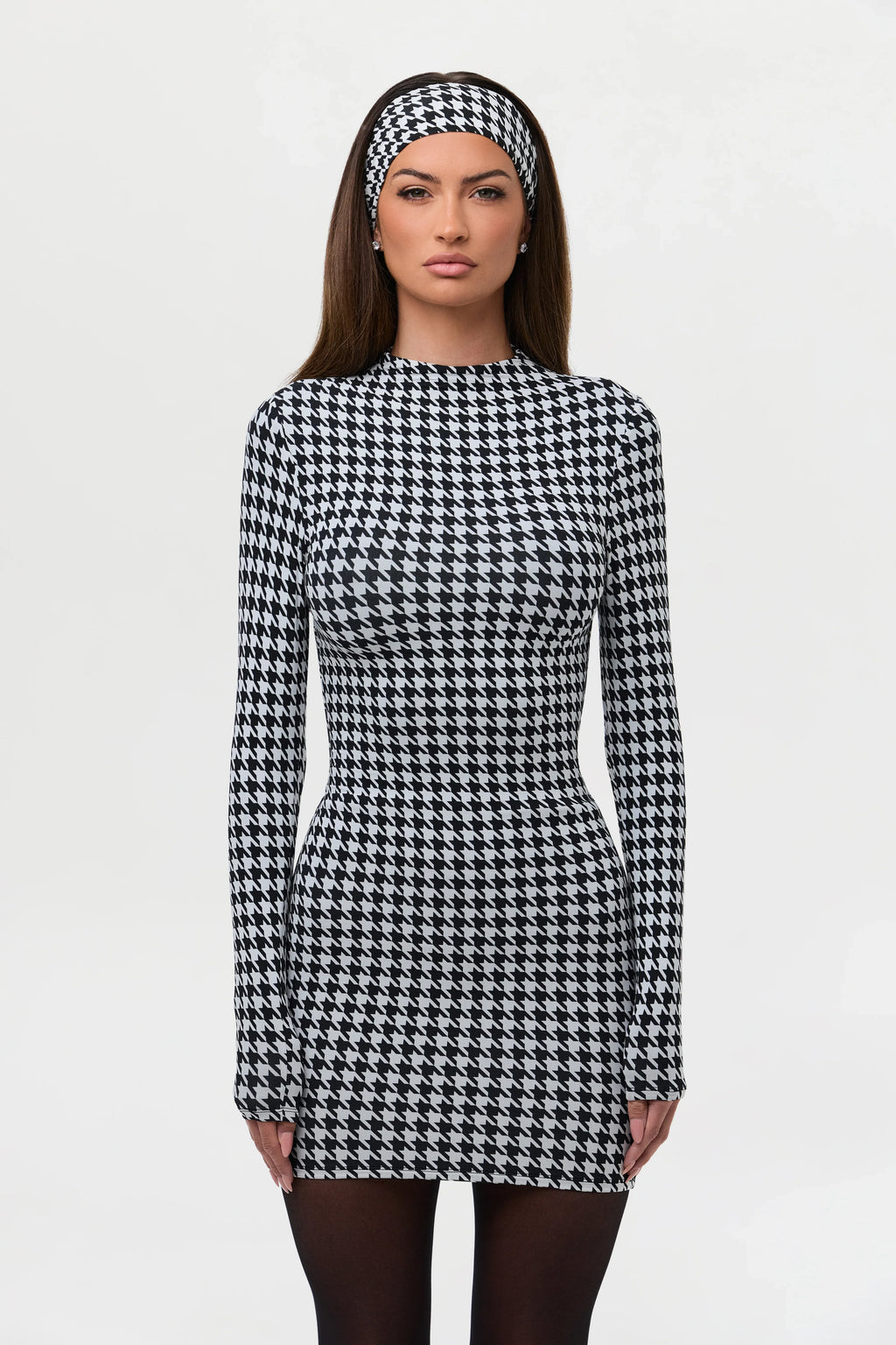 Naked Print Mini Dress
