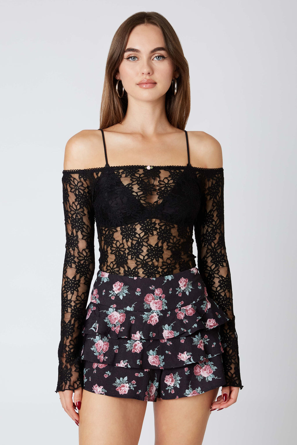 Ruffle Floral Skort