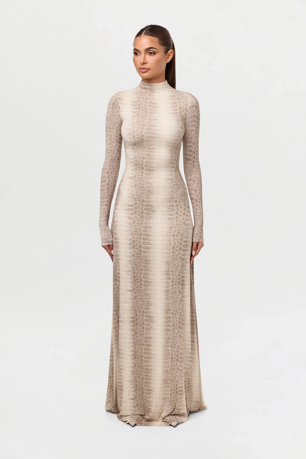 Naked Animal Print Maxi Dress