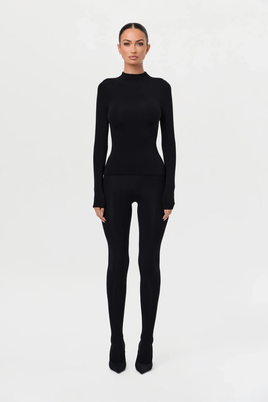Naked Mock Neck Top