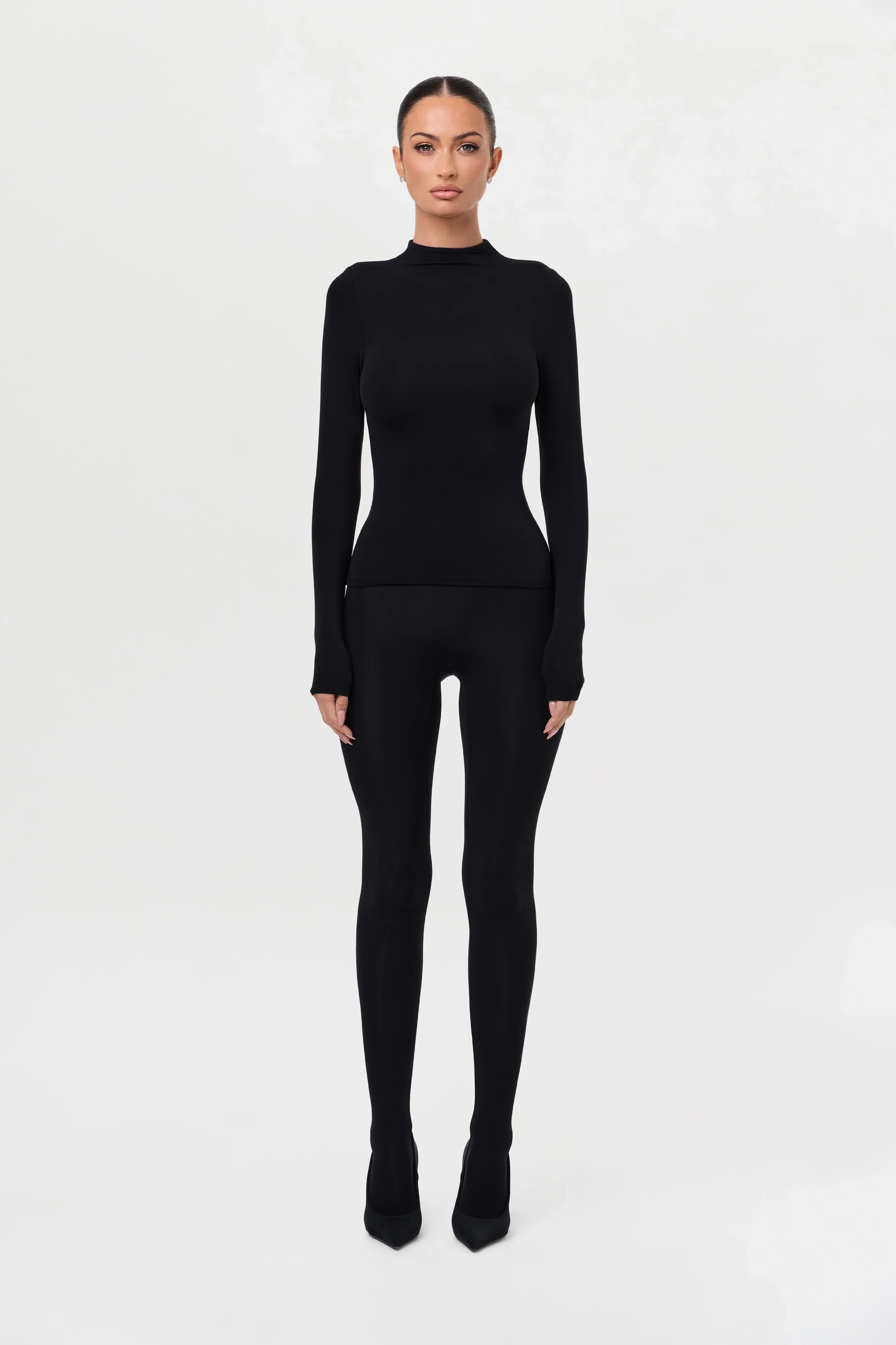 Naked Mock Neck Top