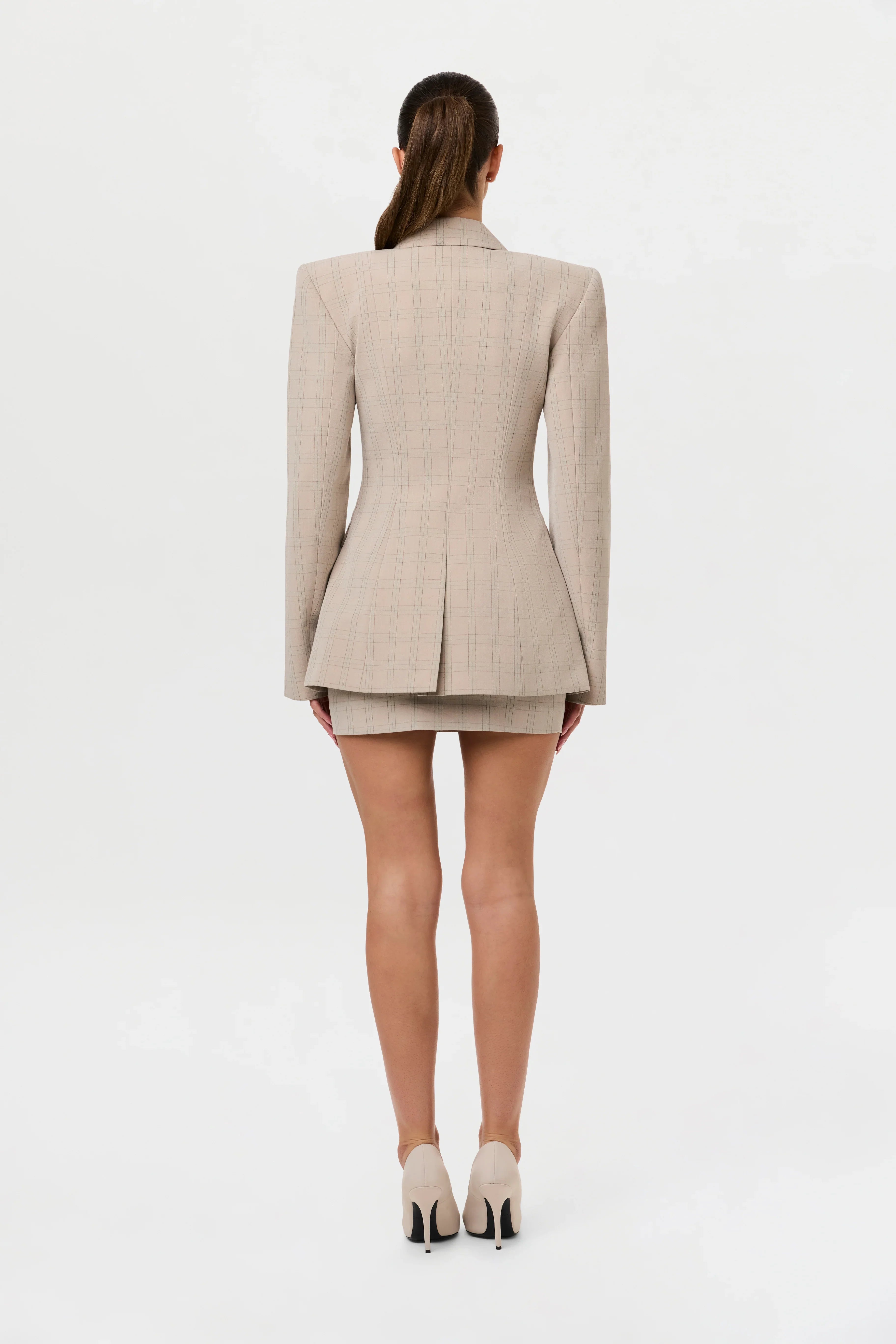 Suiting Plaid Mini Skirt