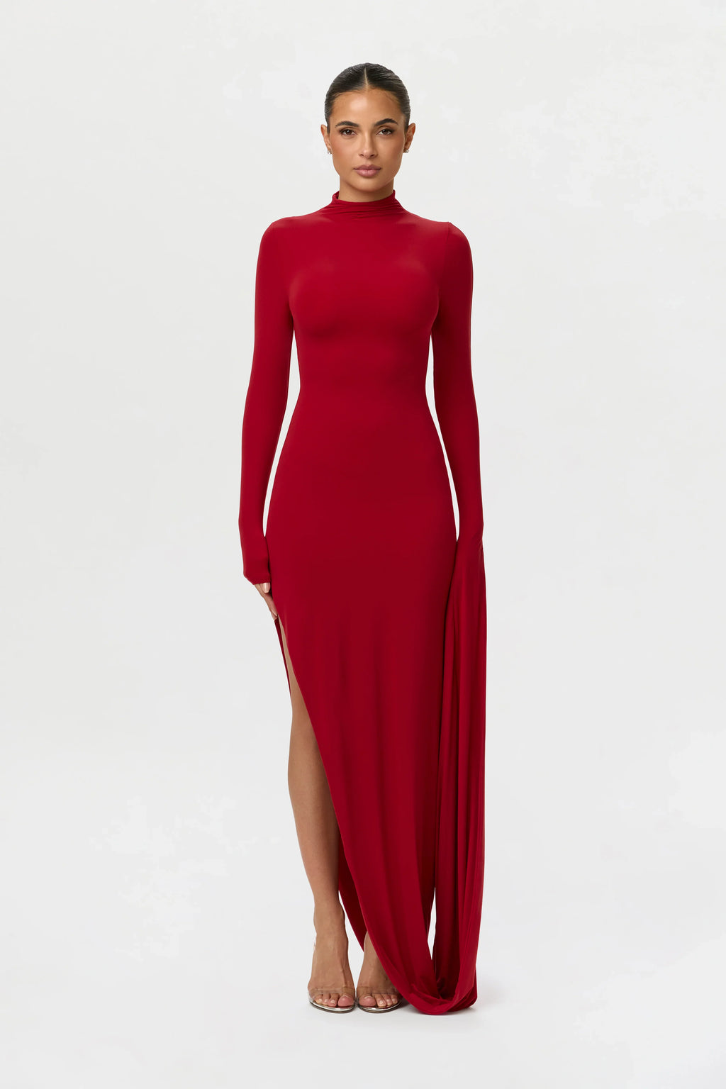 Naked Draped Sleeve Maxi Dress