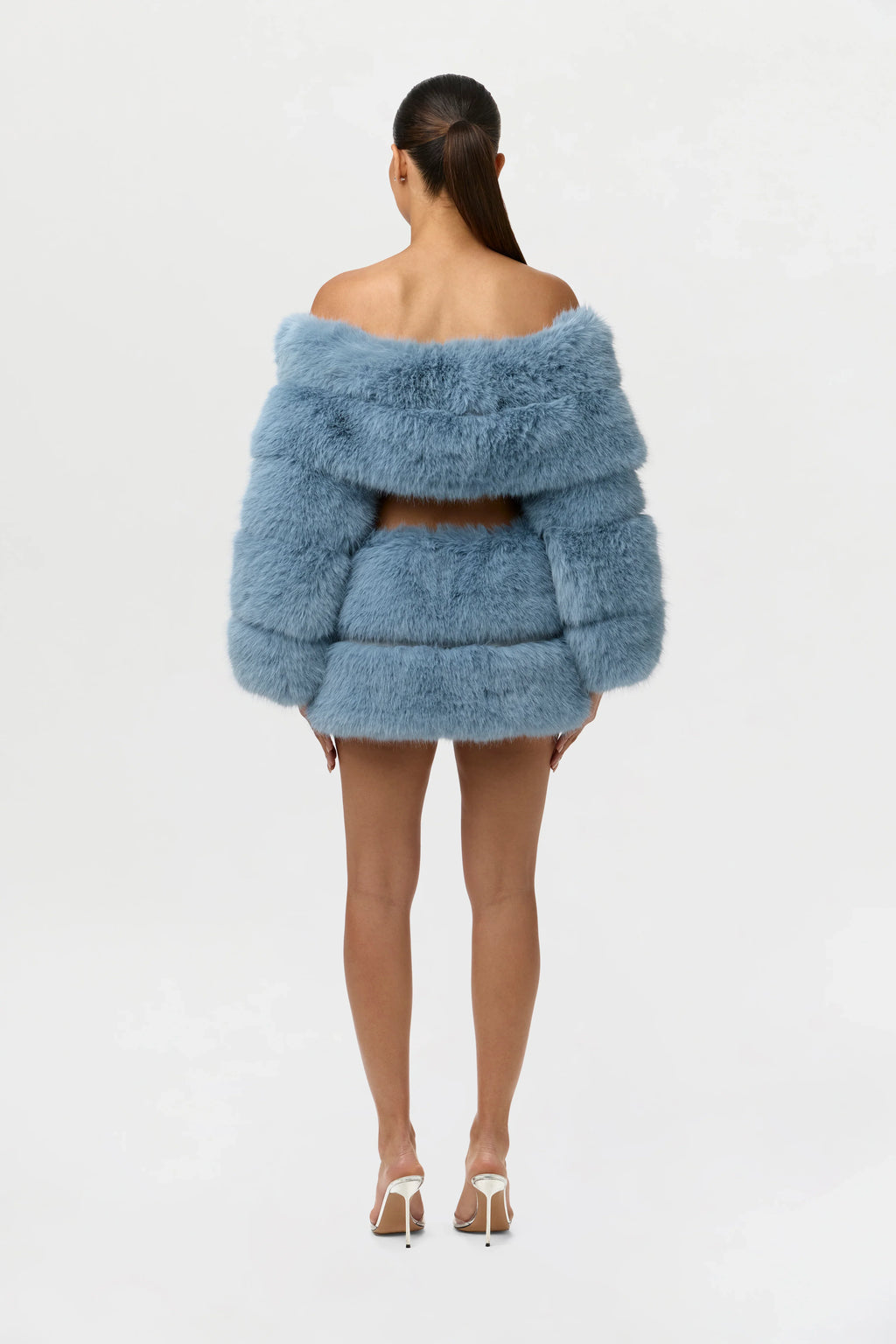 Faux Fur Pelted Mini Skirt