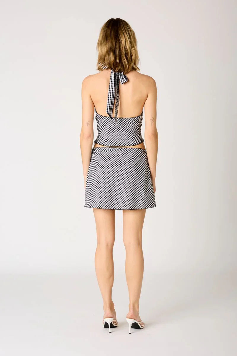 Gingham Mini Skirt