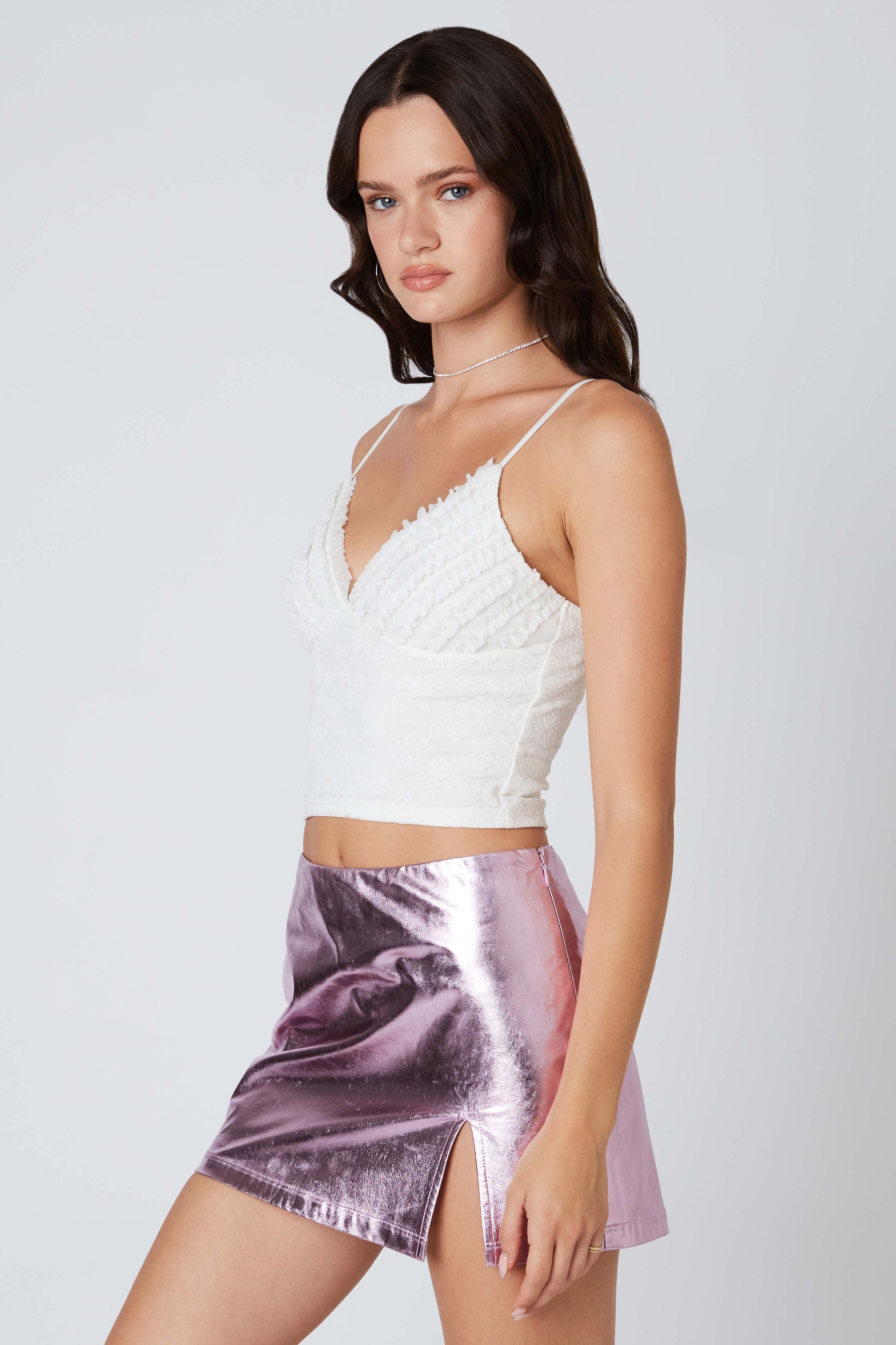 Metallic Mini Skort