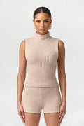Cable Knit Sleeveless Top