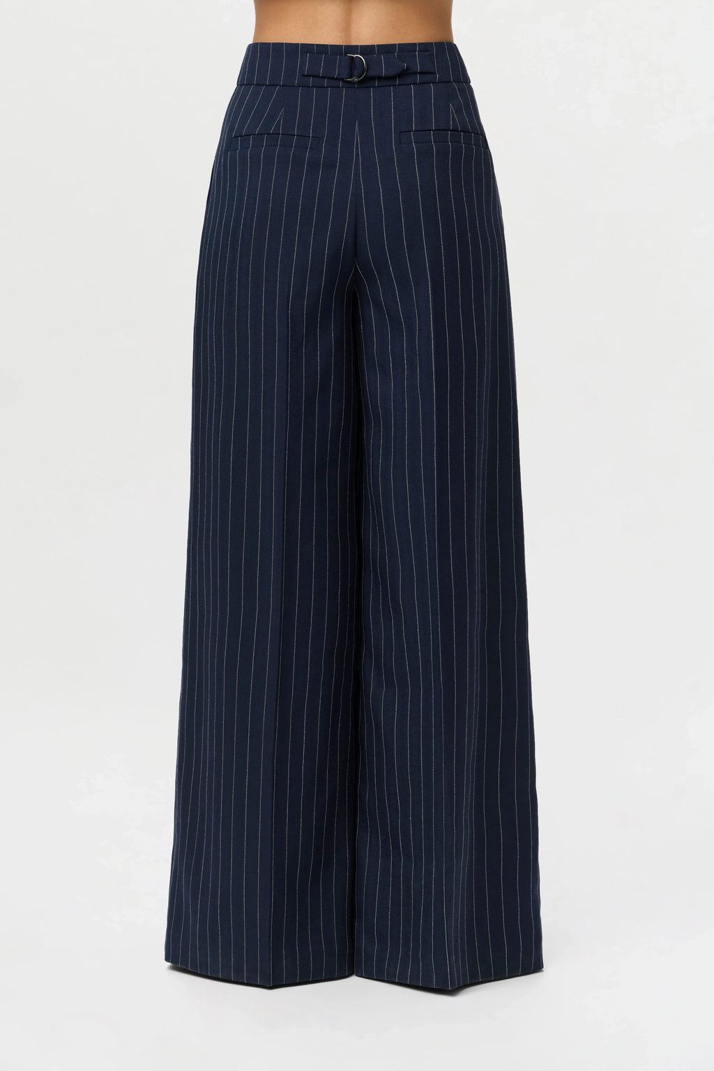 Suiting Pinstripe Wide-Leg Pant