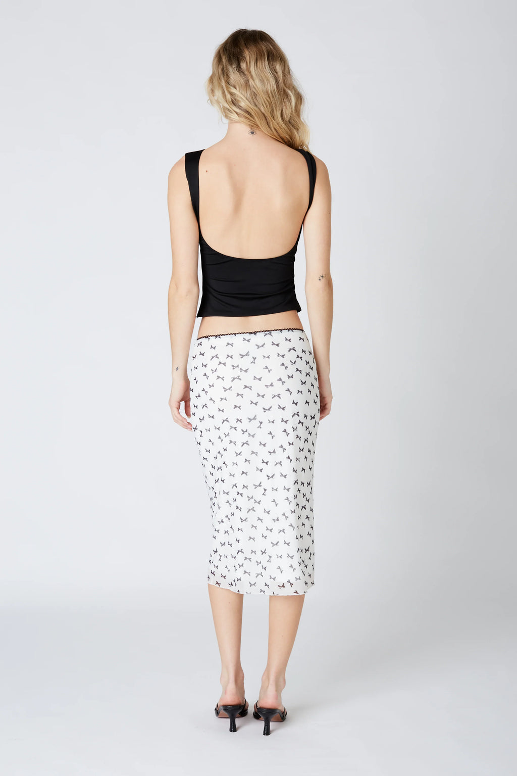 Bow Midi Skirt