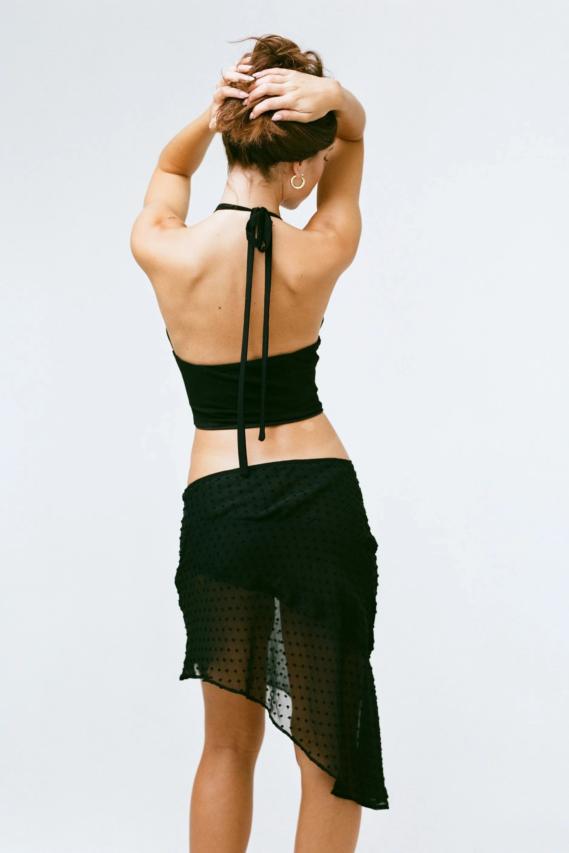 THE COCO HALTER IN BLACK