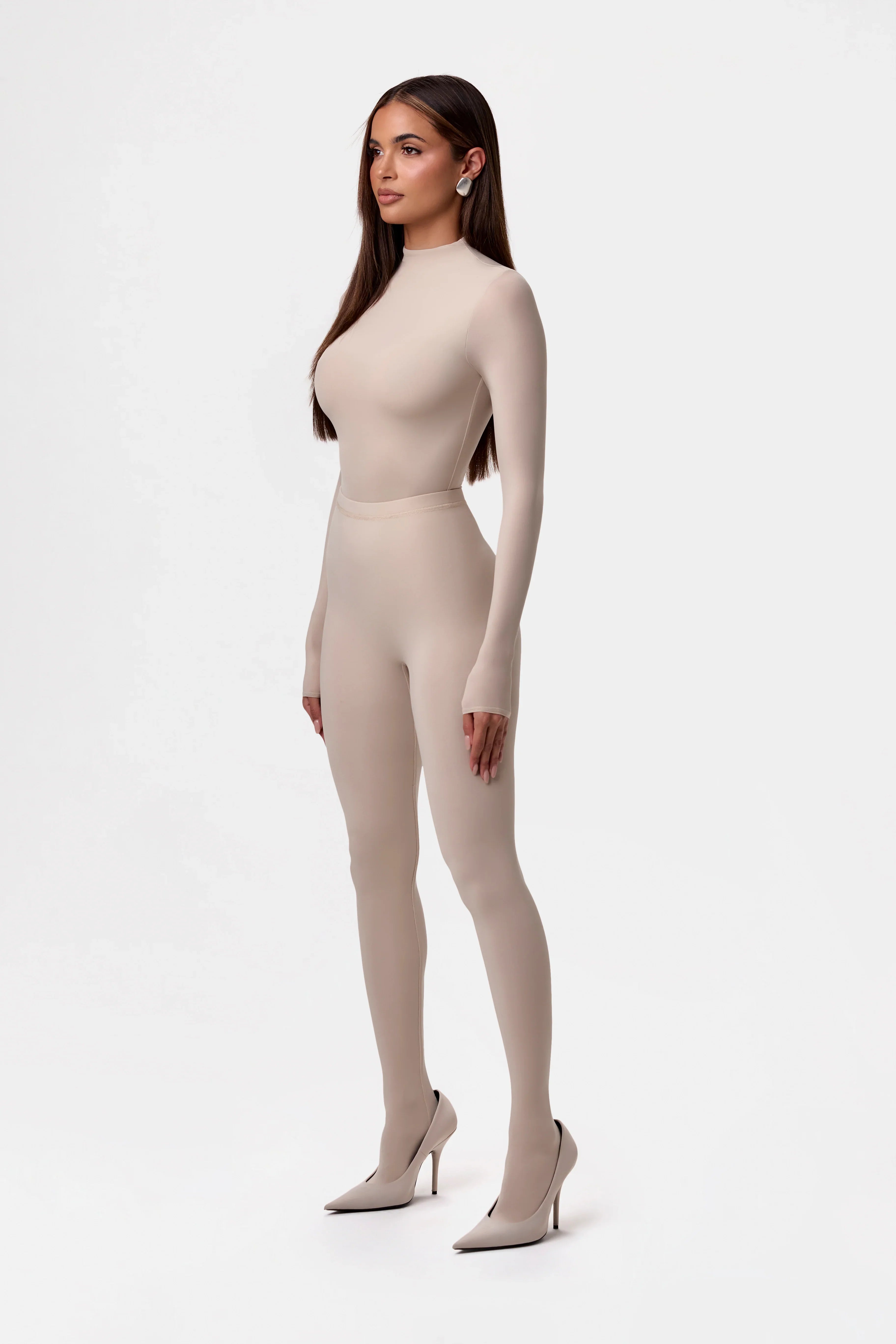 Naked Mock Neck Top