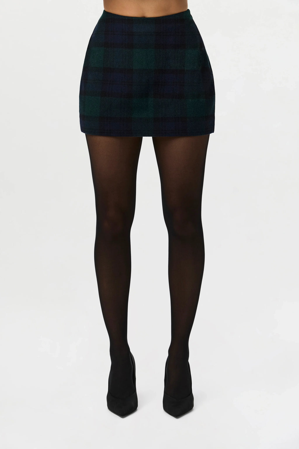 Suiting Plaid Mini Skirt