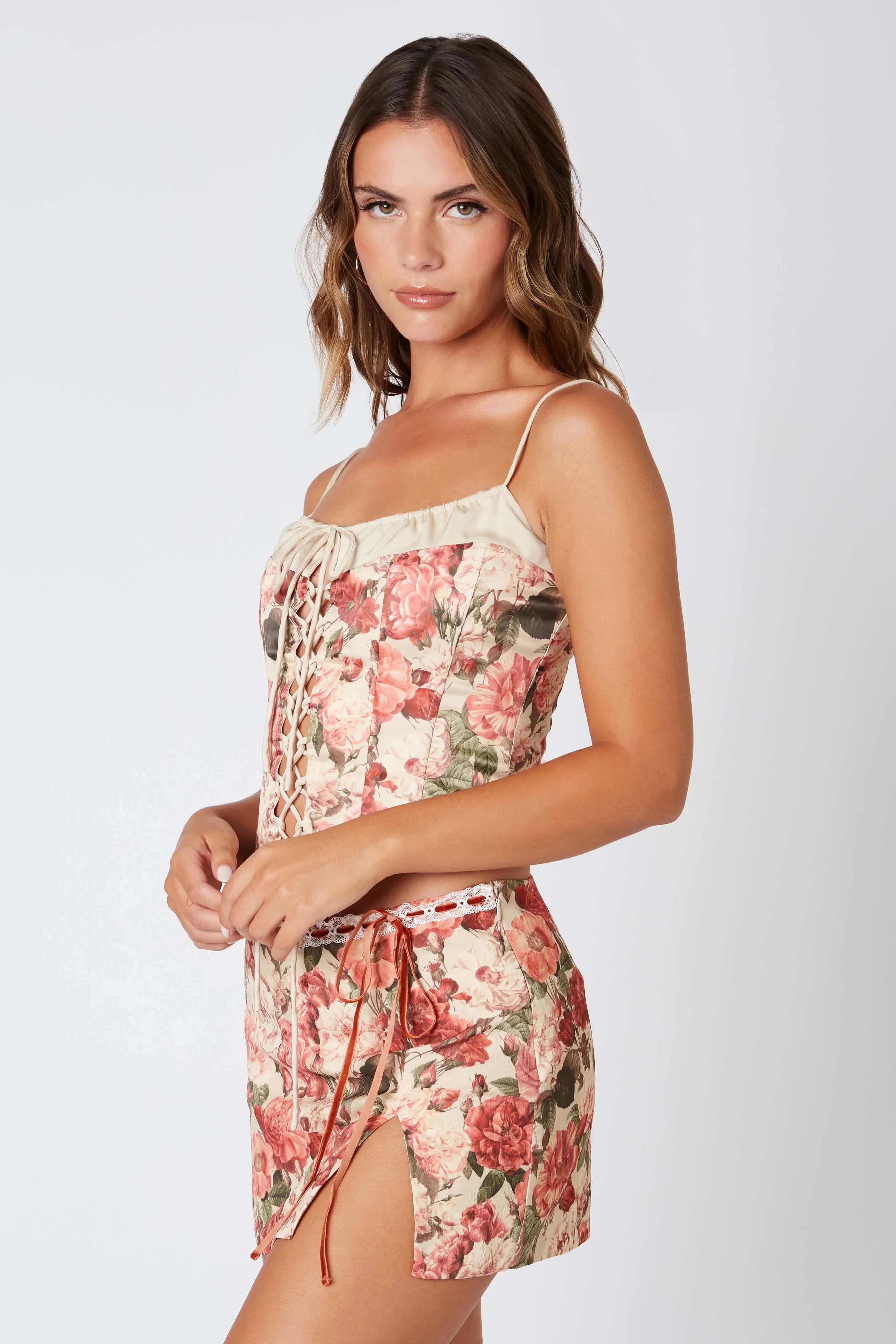 Floral Mini Skirt