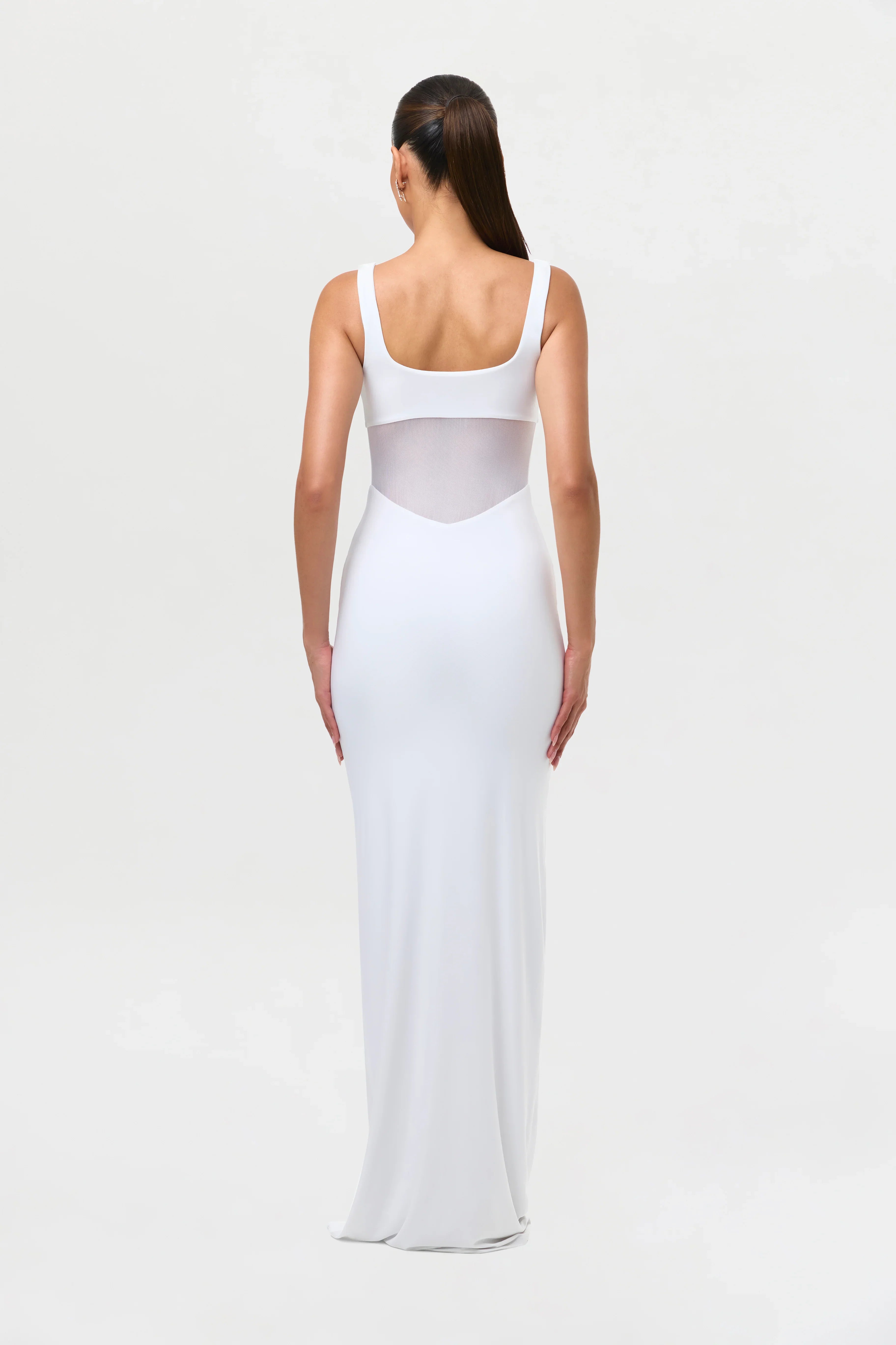 Hourglass Mesh Contrast Dress