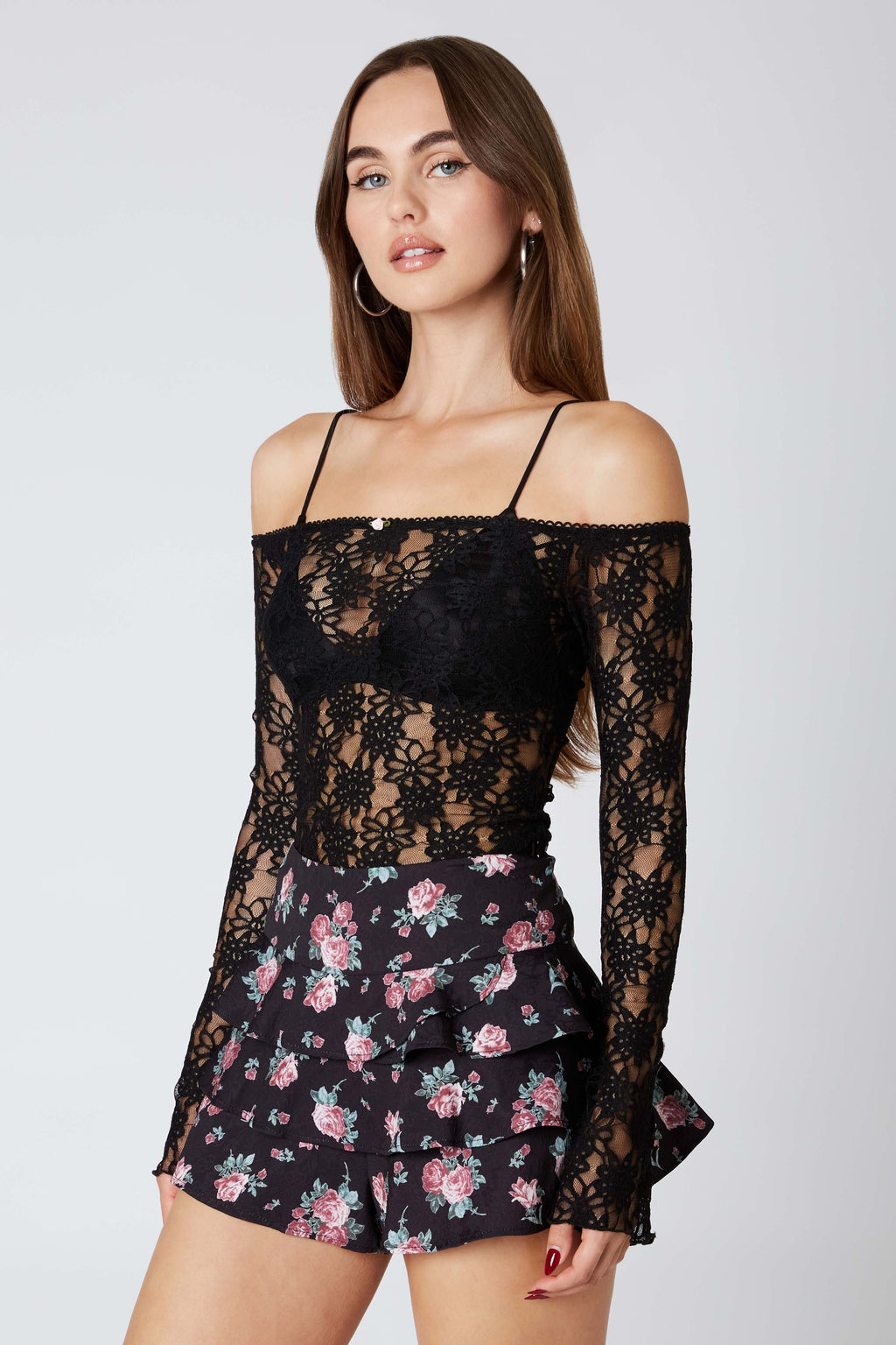 Ruffle Floral Skort